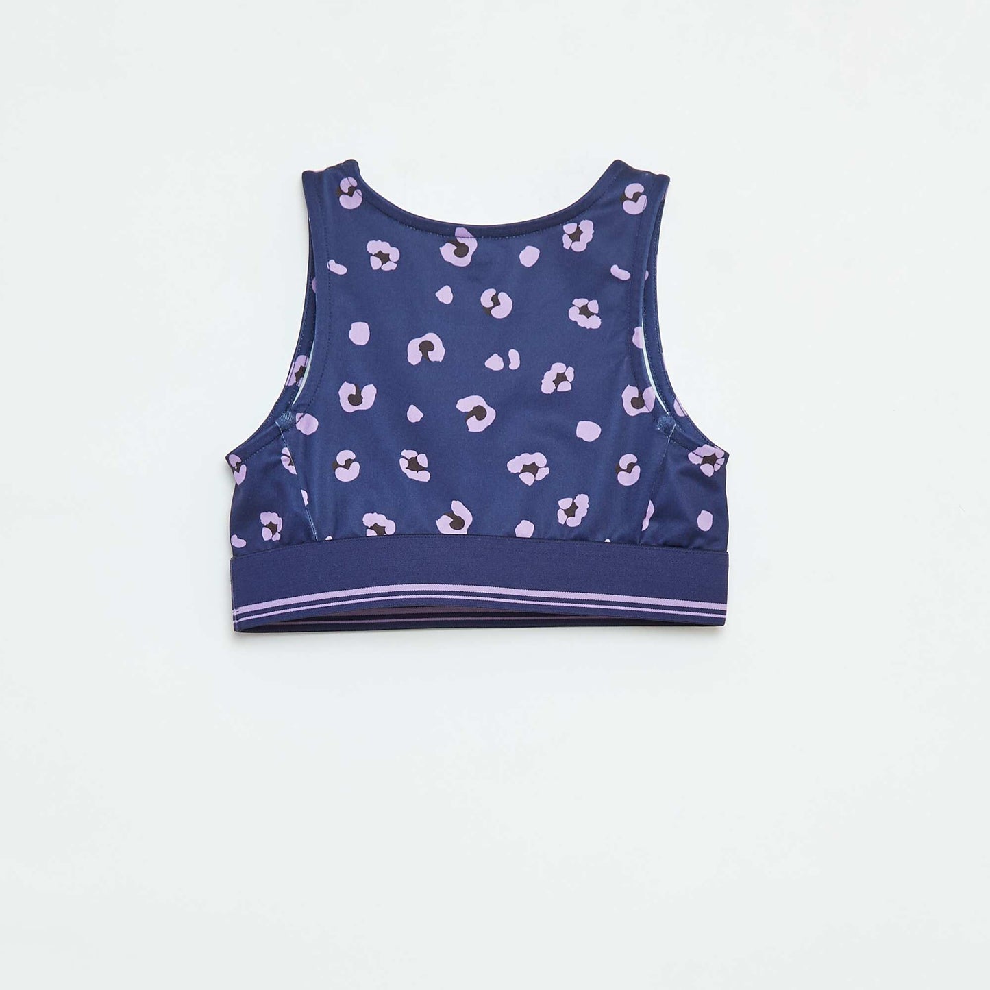 Stretch fabric sports bra BLUE