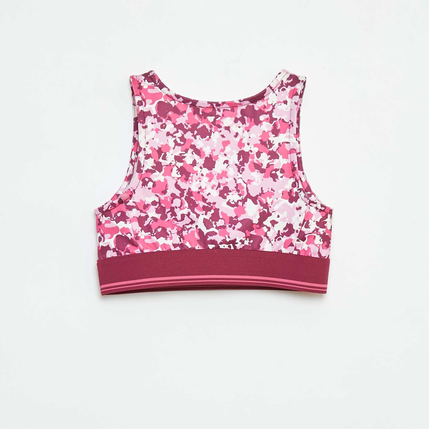 Stretch fabric sports bra PINK