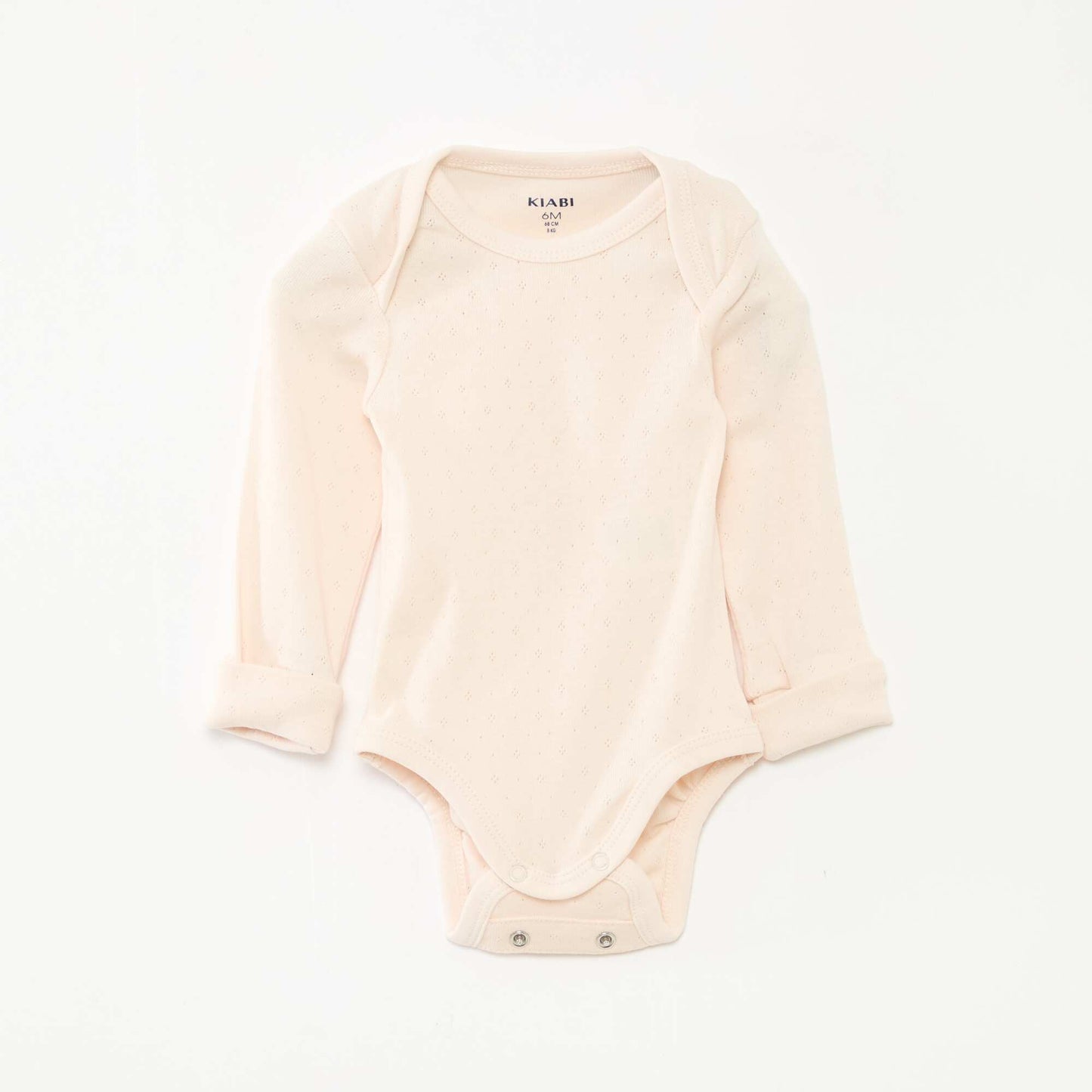 3-Pack of Convertible US Neck Long-Sleeve Bodysuits PINK