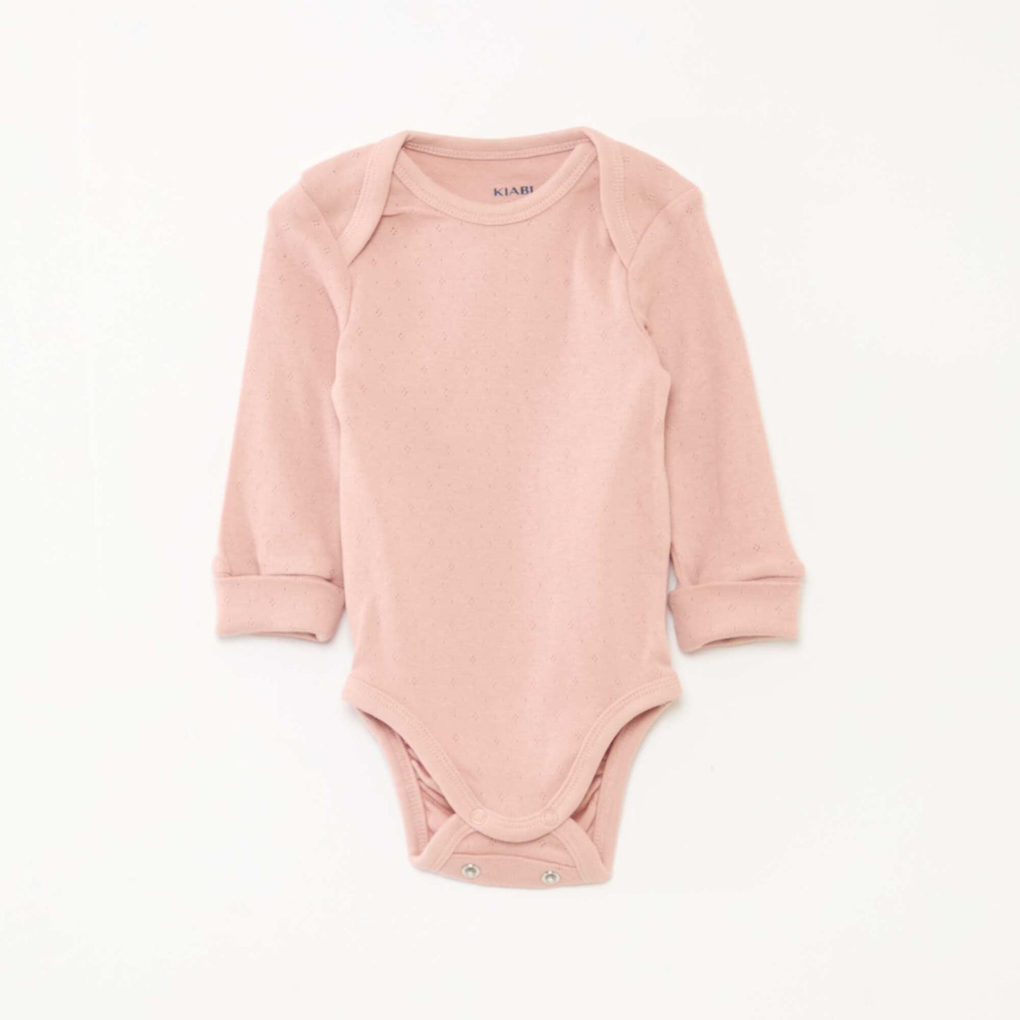 3-Pack of Convertible US Neck Long-Sleeve Bodysuits PINK