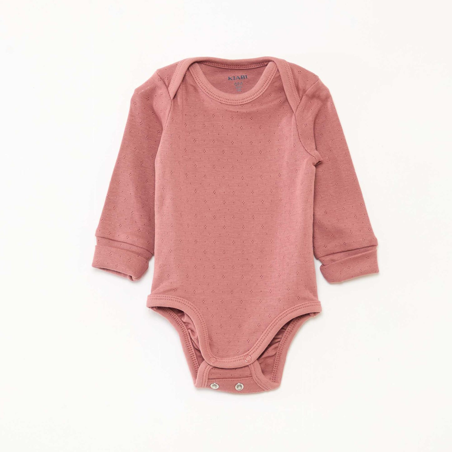 3-Pack of Convertible US Neck Long-Sleeve Bodysuits PINK