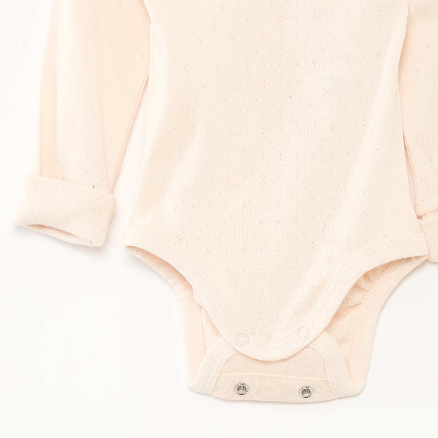 3-Pack of Convertible US Neck Long-Sleeve Bodysuits PINK