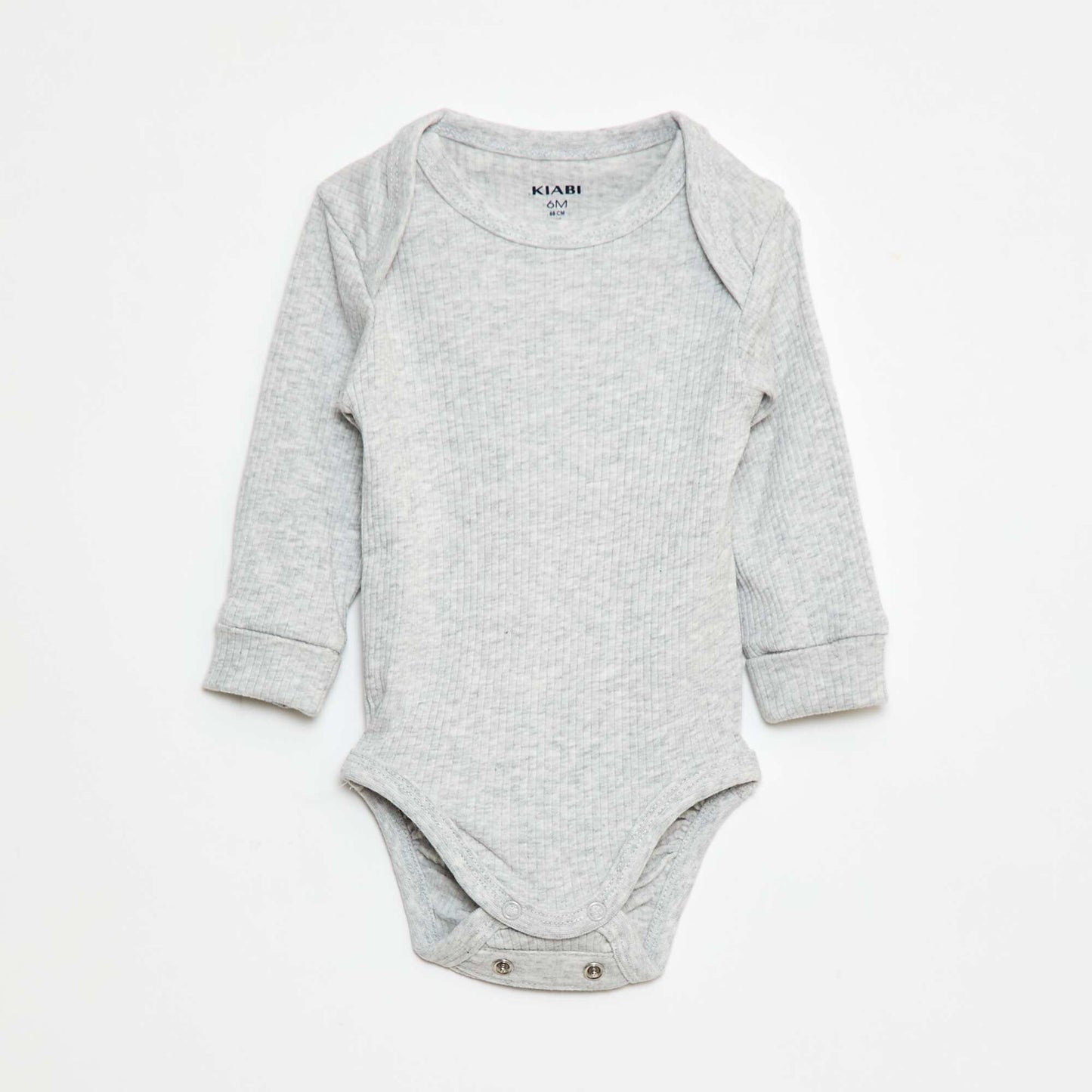 3-Pack of Convertible US Neck Long-Sleeve Bodysuits BLUE