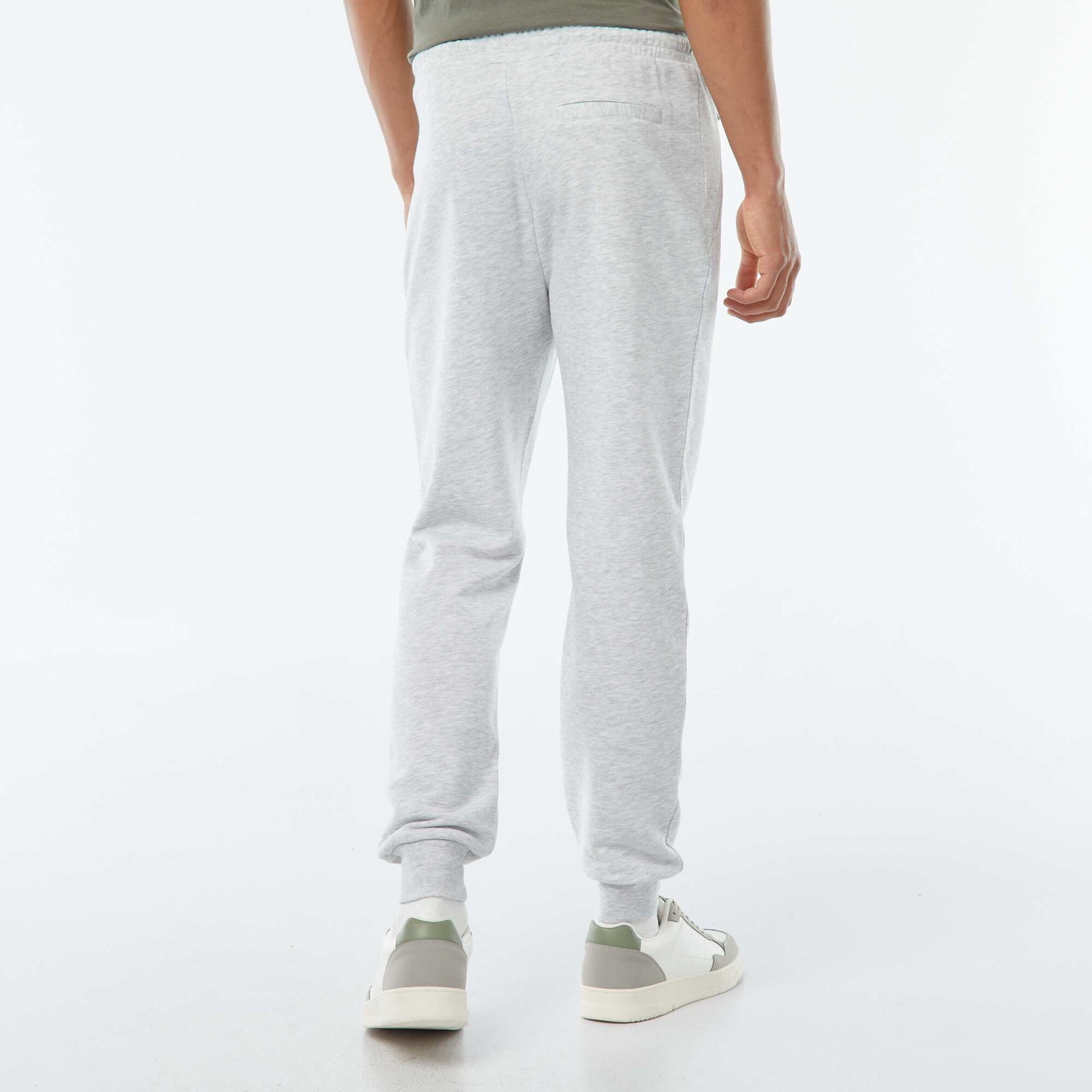 Lightweight Fleece Joggers with Zip Pockets GREY