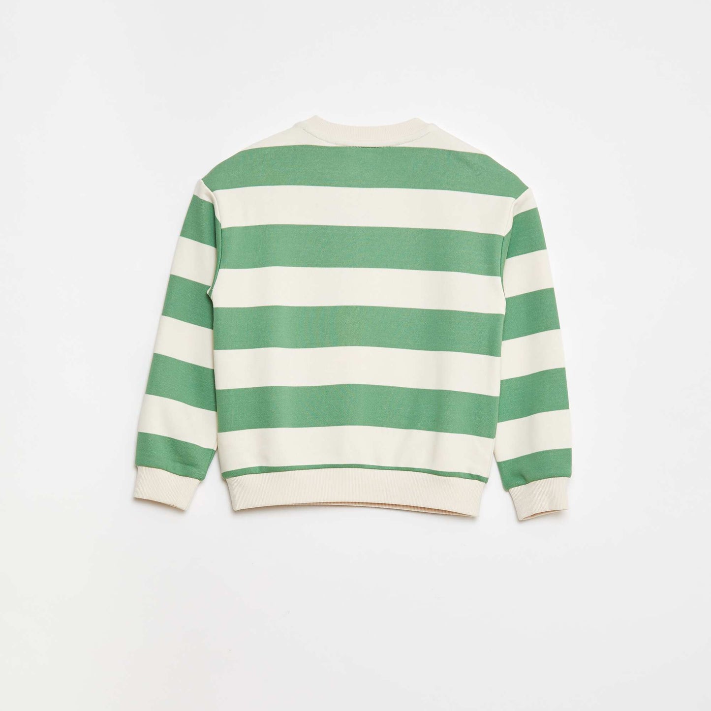 Sweatshirt with contrasting sleeves GREEN