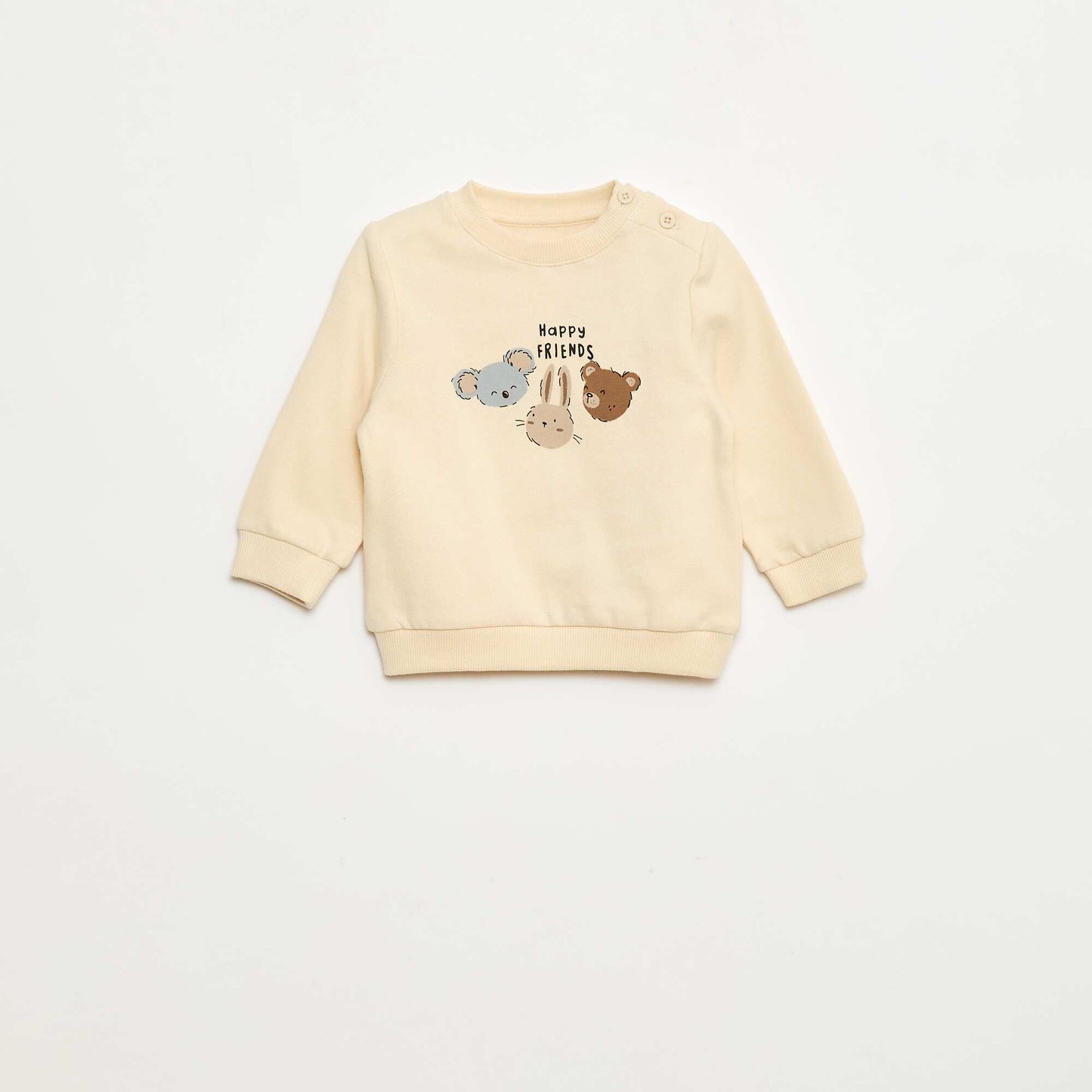 2-piece sweatshirt + trousers set WHITE