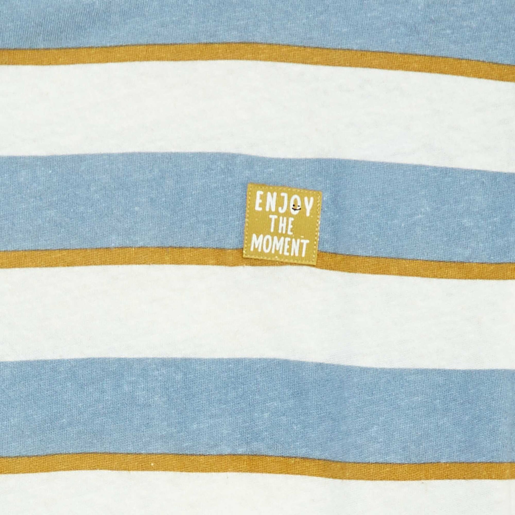 Patterned short-sleeved T-shirt BLUE