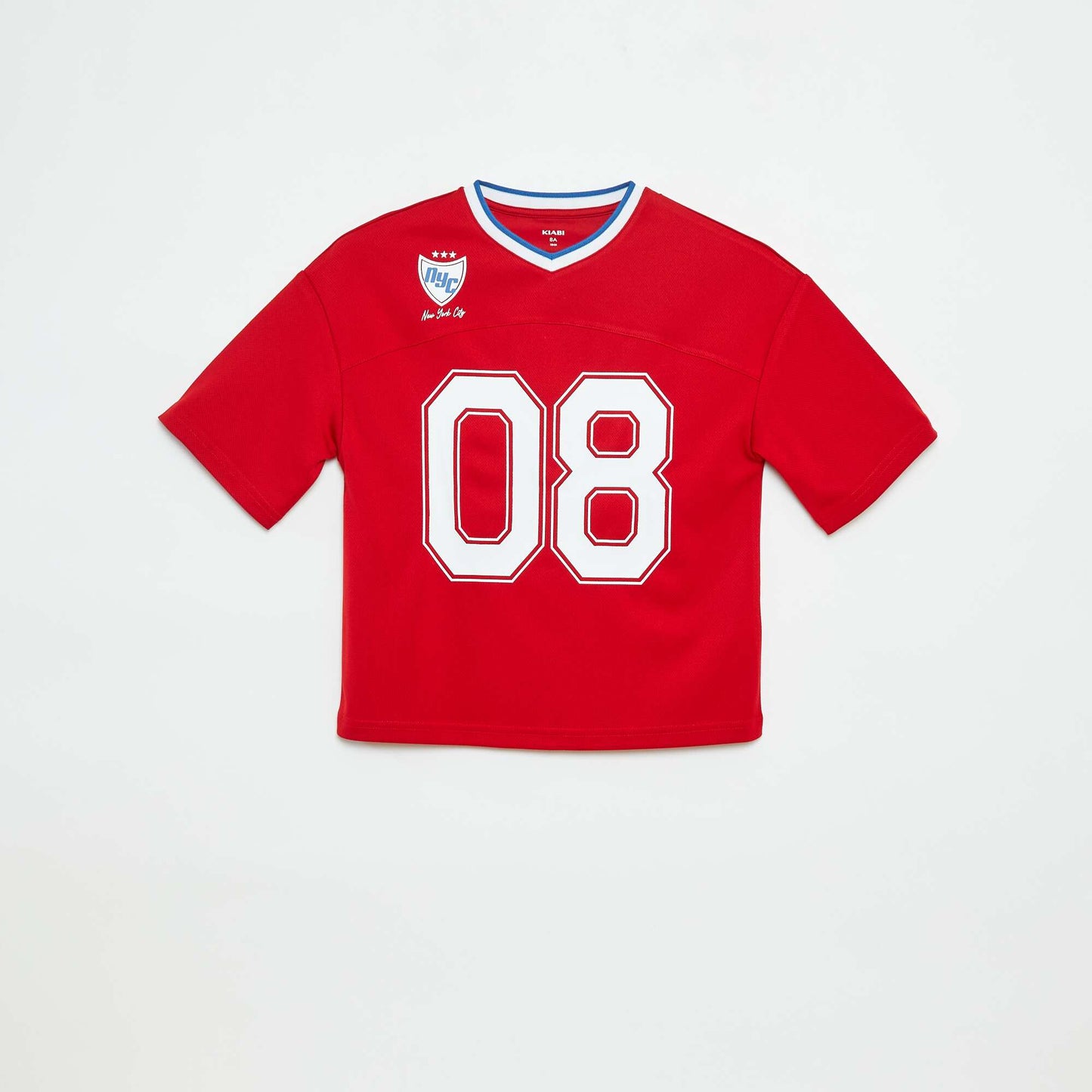 American sports-style T-shirt RED