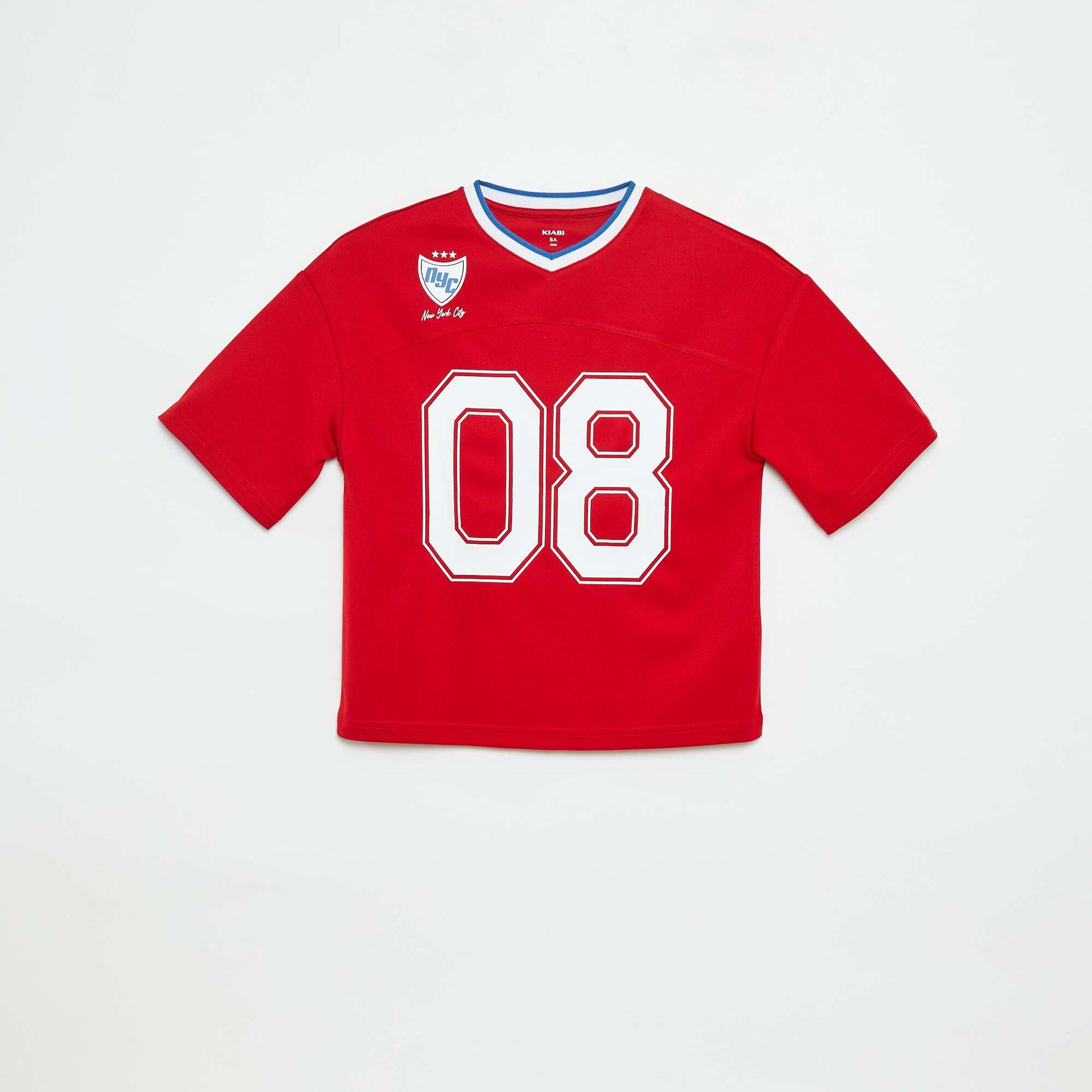 American sports-style T-shirt RED