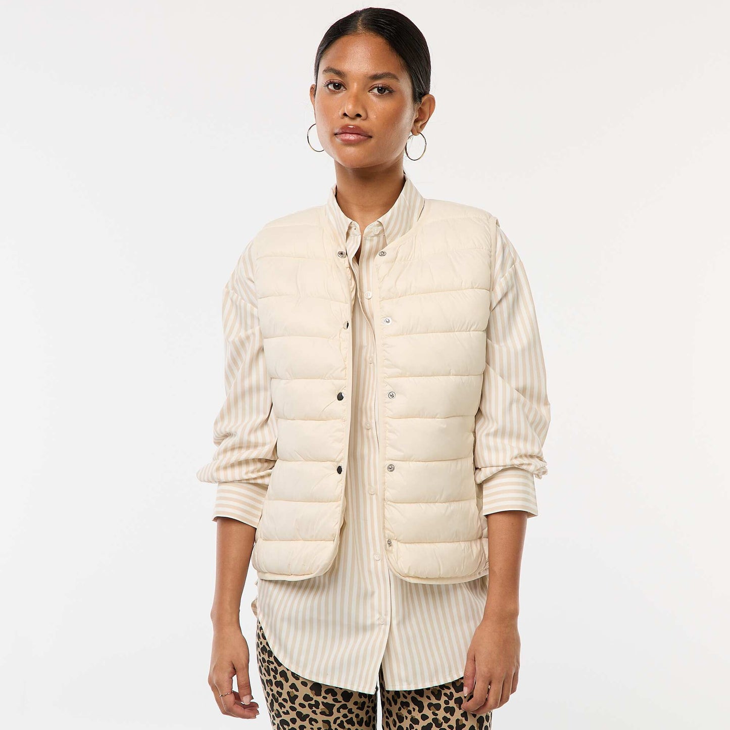 Lightweight quilted bodywarmer WHITE