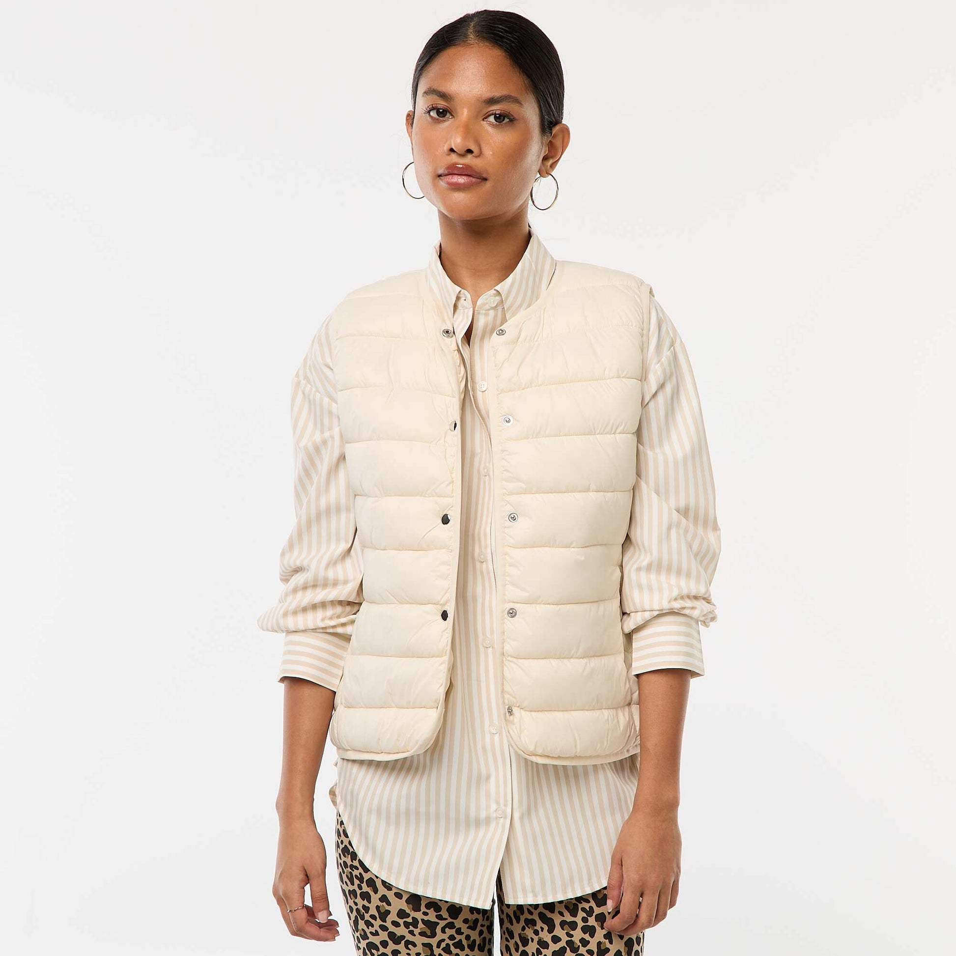 Lightweight quilted bodywarmer WHITE