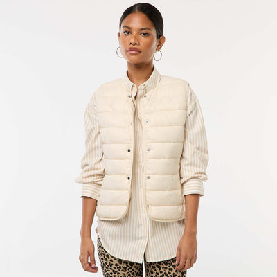 Lightweight quilted bodywarmer WHITE