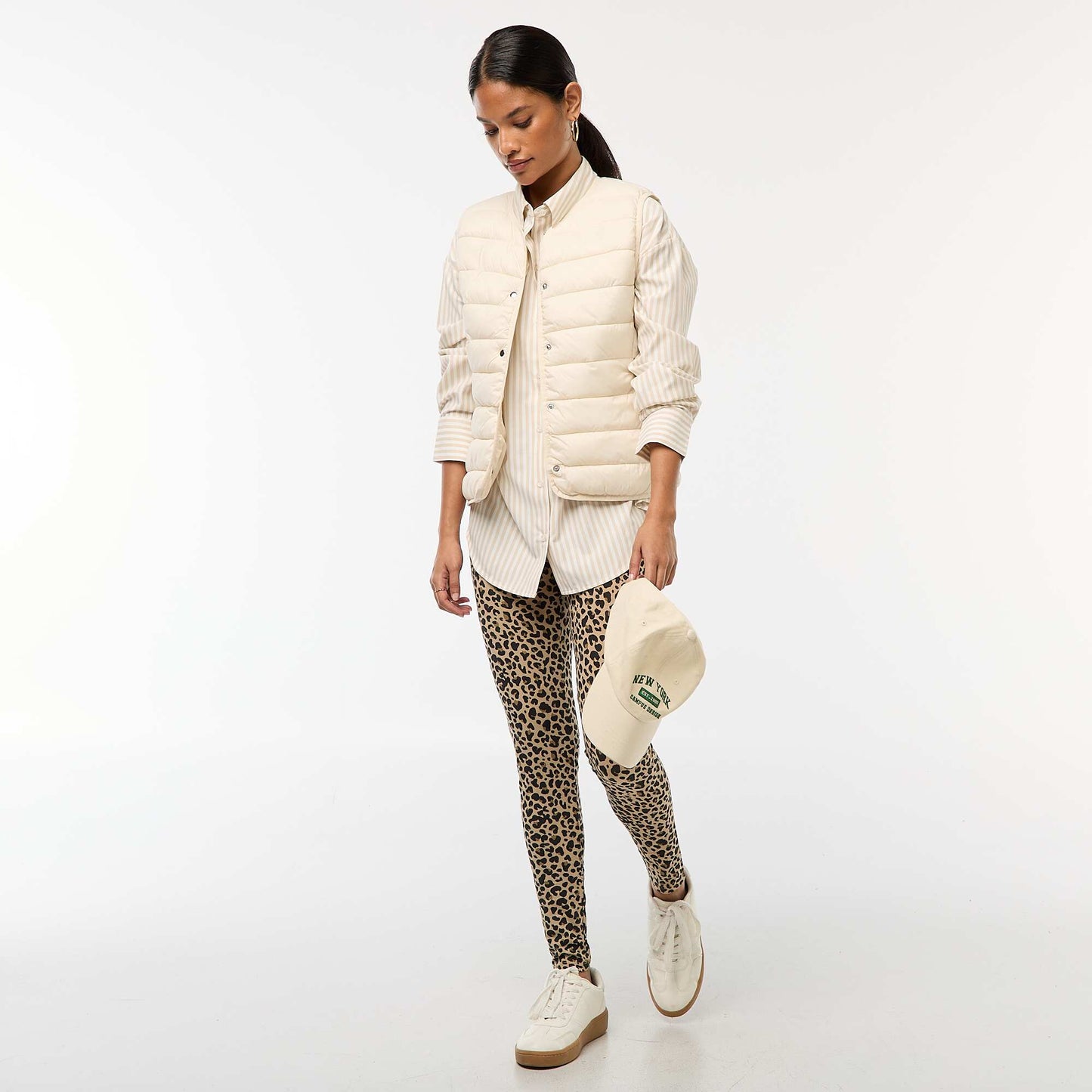Lightweight quilted bodywarmer WHITE