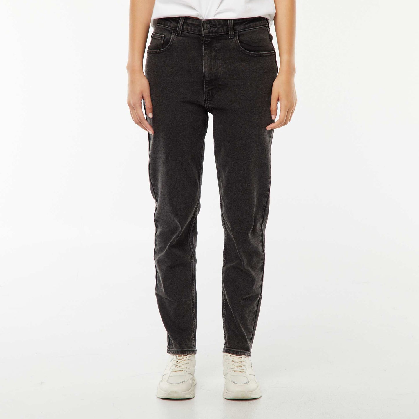 Mom-fit jeans - L30 BLACK