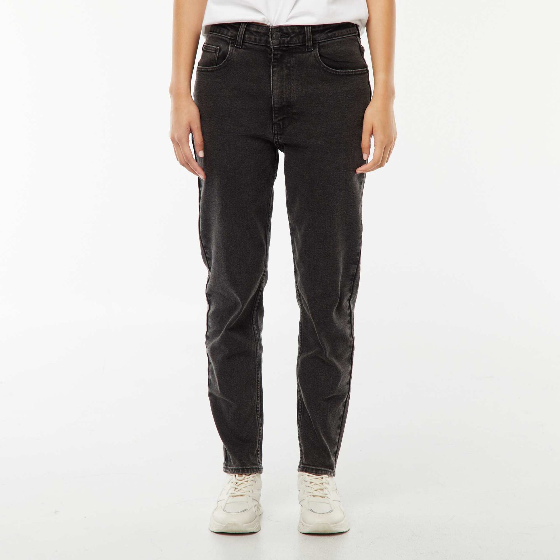 Mom-fit jeans - L30 BLACK