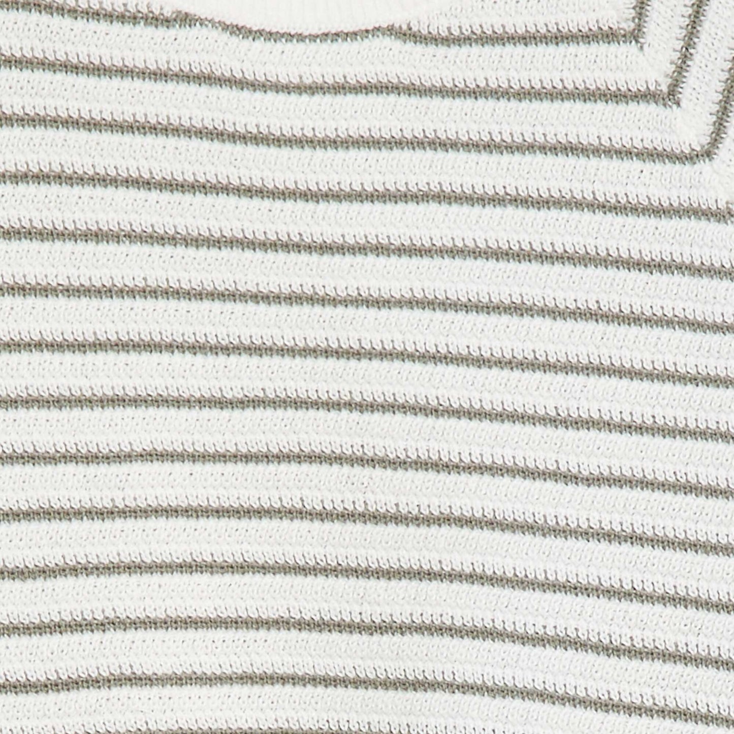 Striped sweater with button fastening at the back WHITE