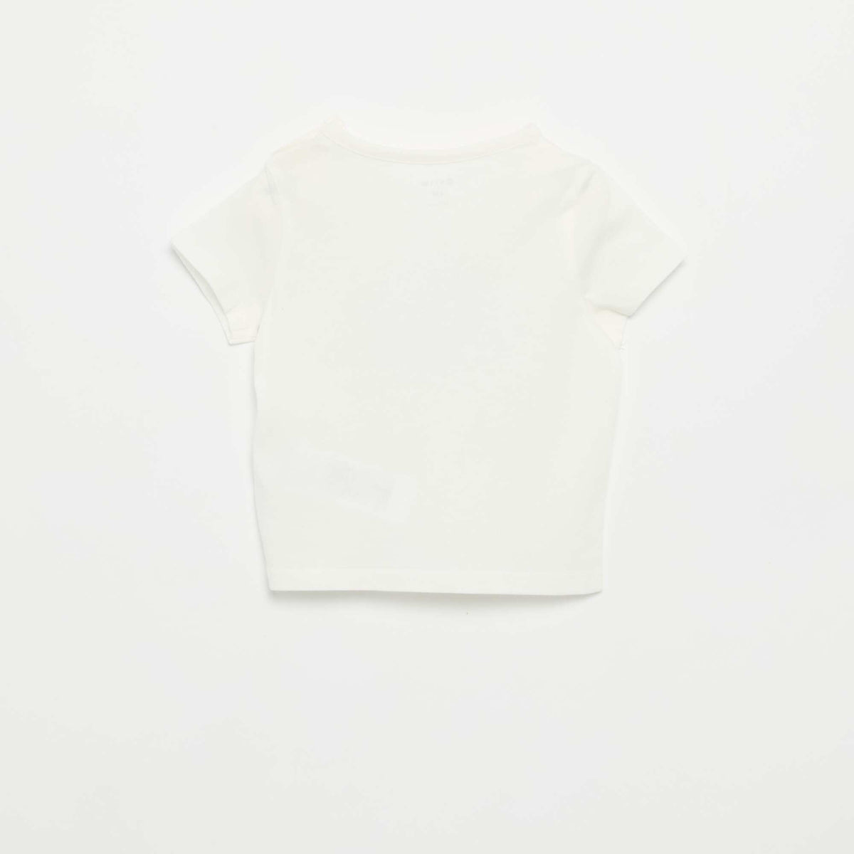 Short-sleeved T-shirt with fun print WHITE