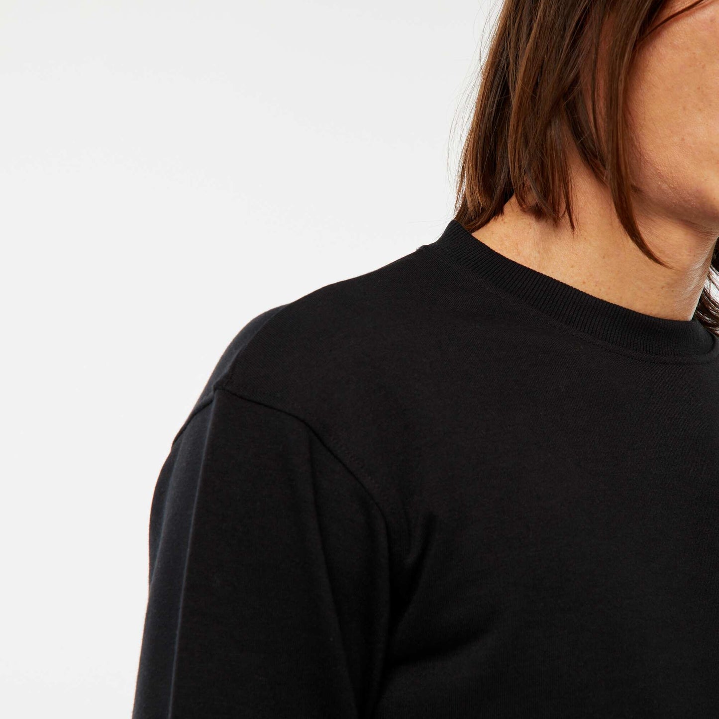 Plain lightweight sweatshirt BLACK