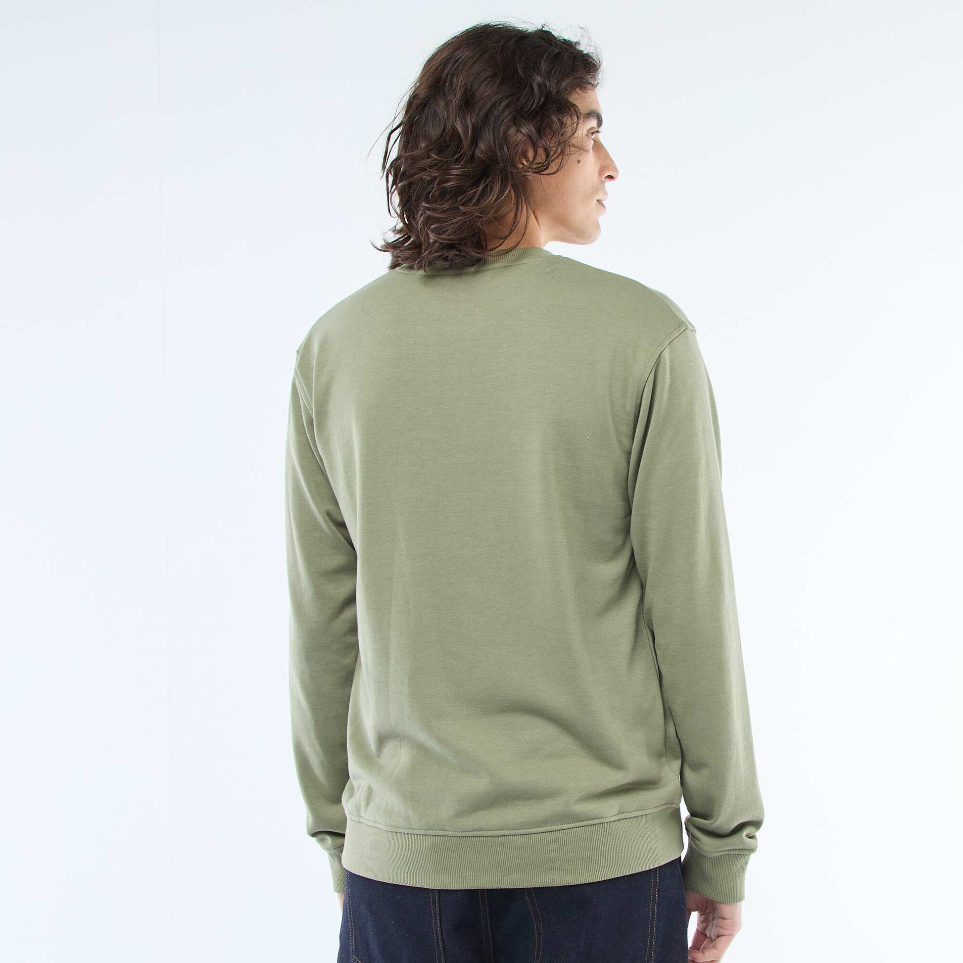 Plain lightweight sweatshirt GREEN