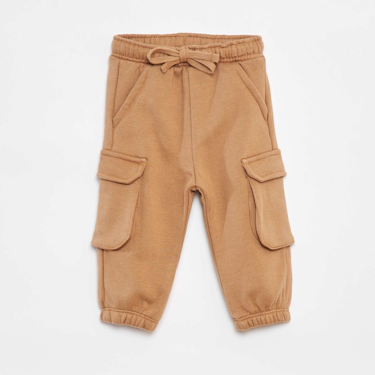 Plain joggers with roomy pockets BEIGE