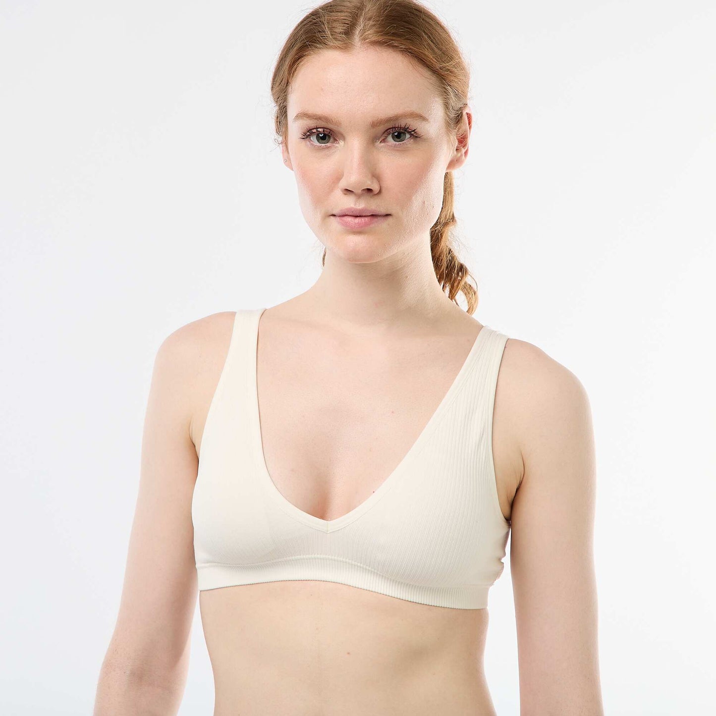 2-Pack Seamless Ribbed Bralettes PINK