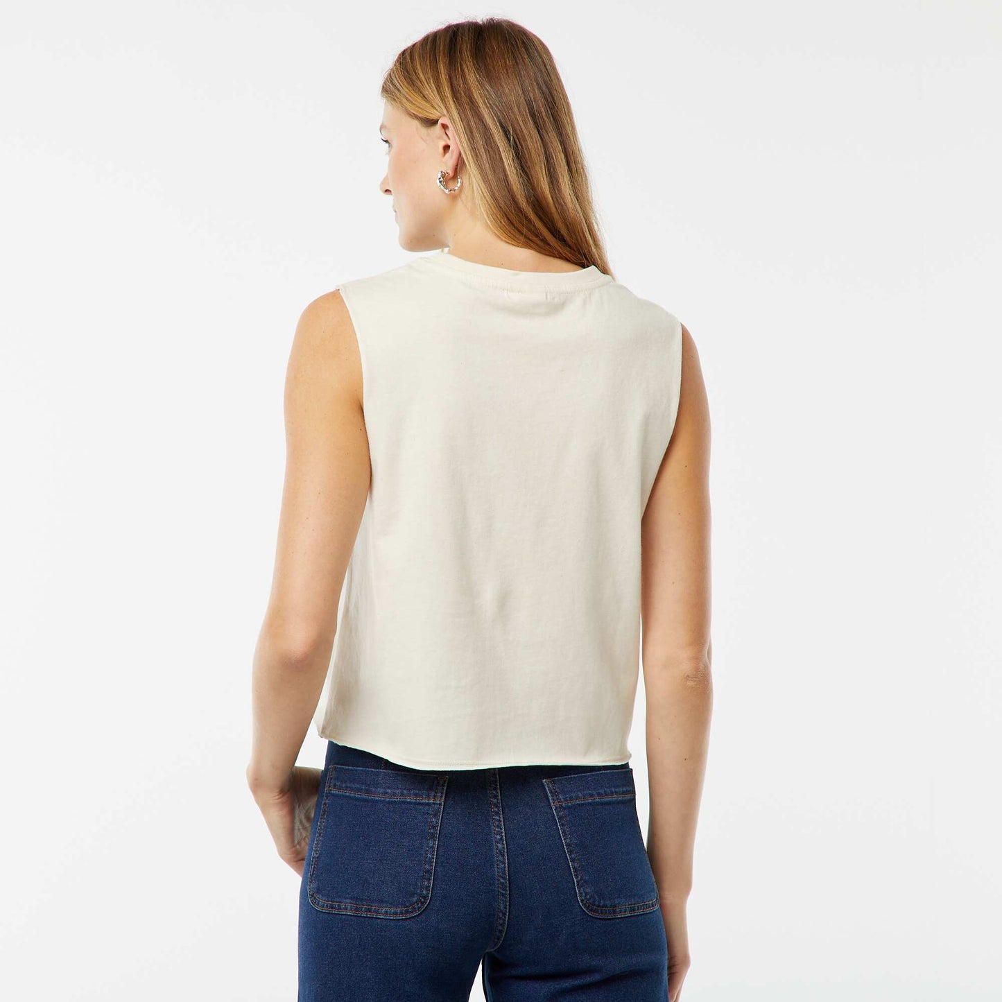 Disney Stitch sleeveless T-shirt WHITE
