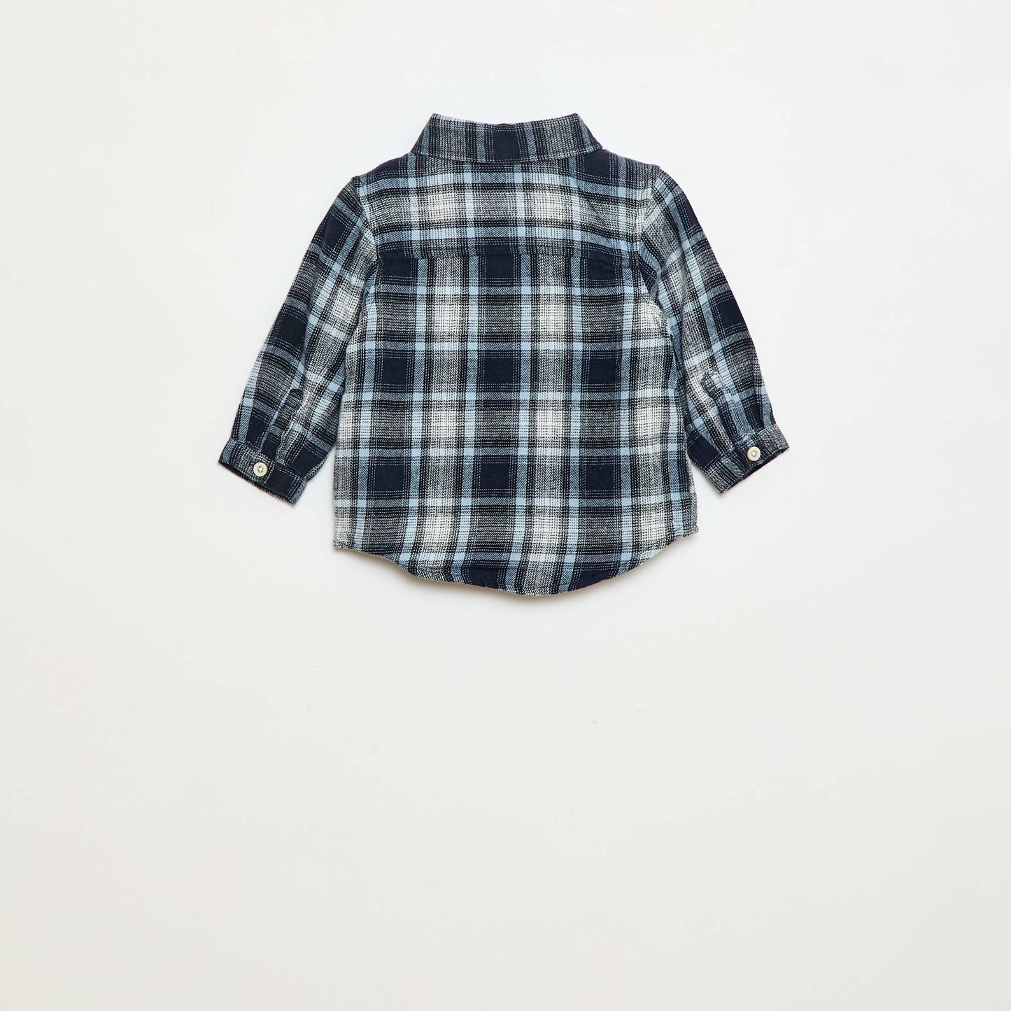 Checked Flannel Shirt BLUE