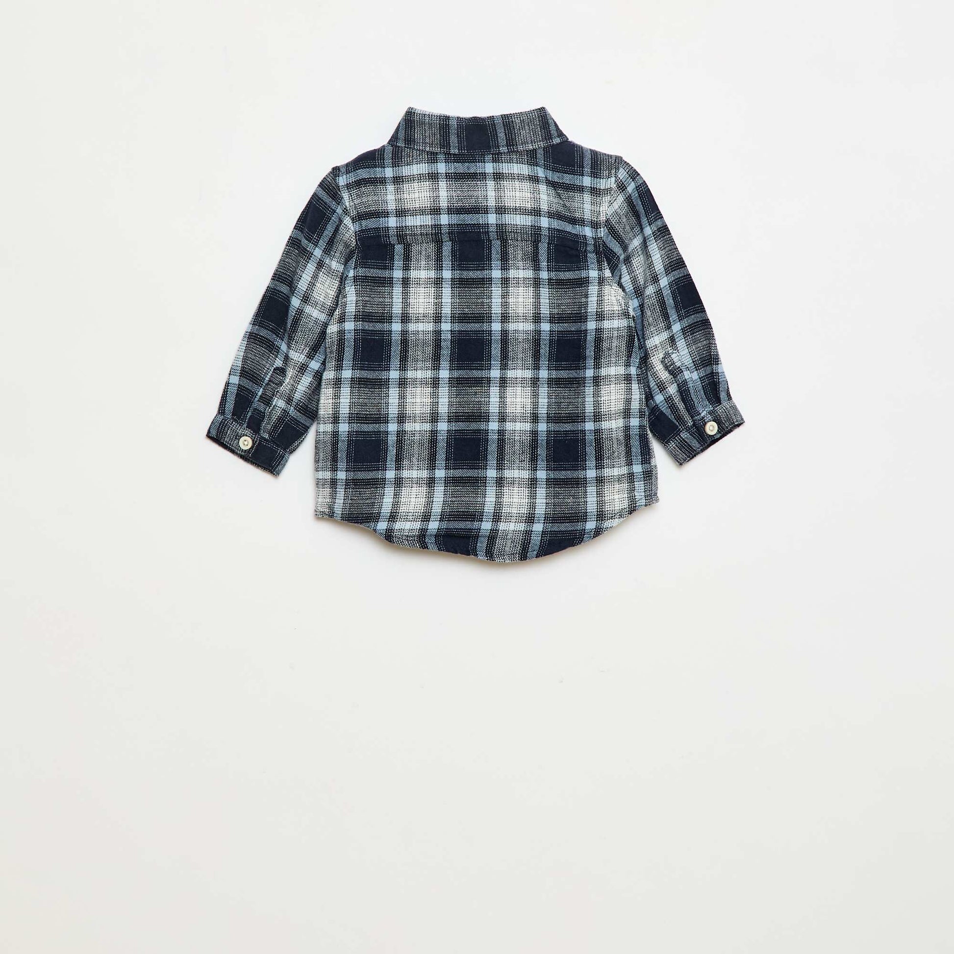 Checked Flannel Shirt BLUE