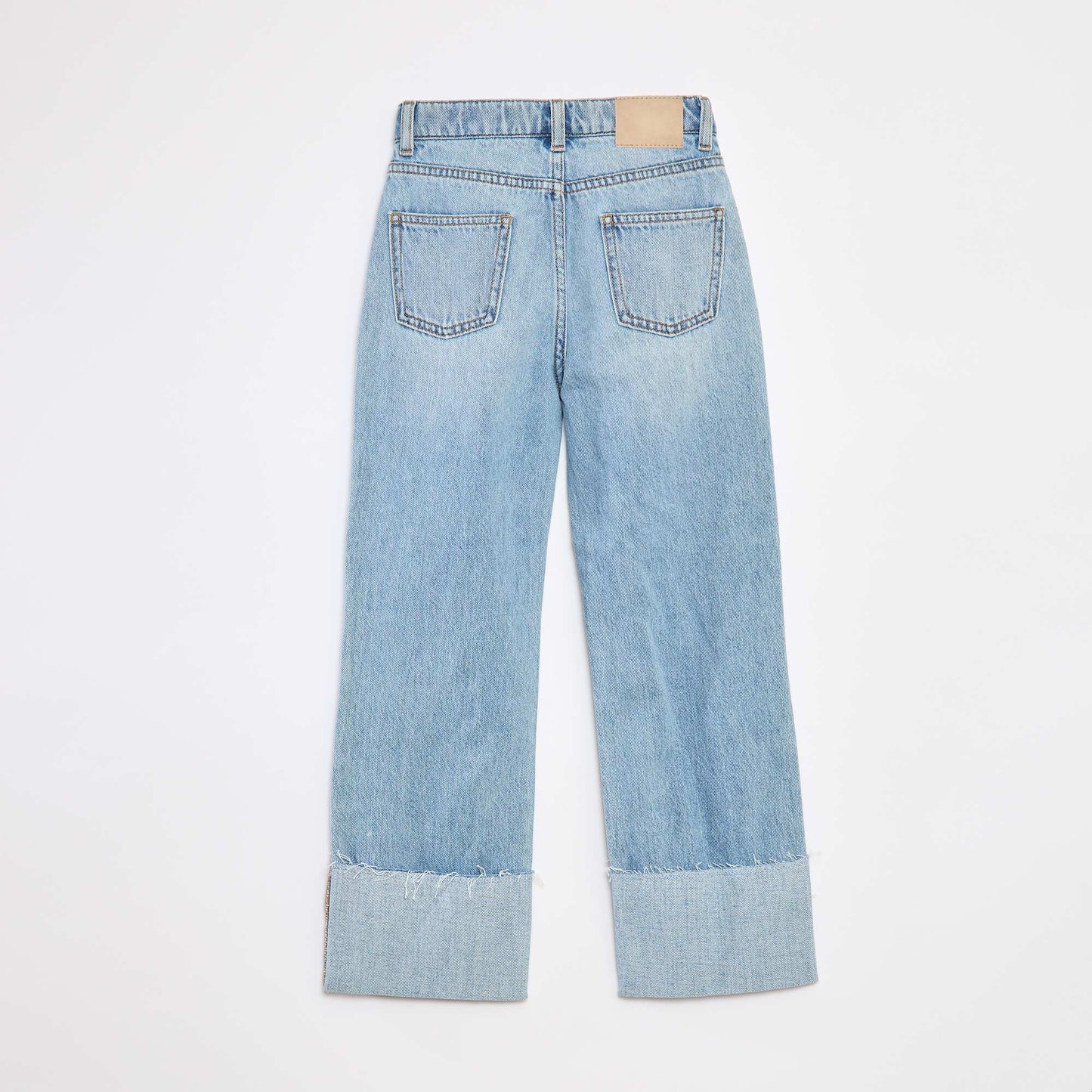 Destroyed denim trousers BLUE