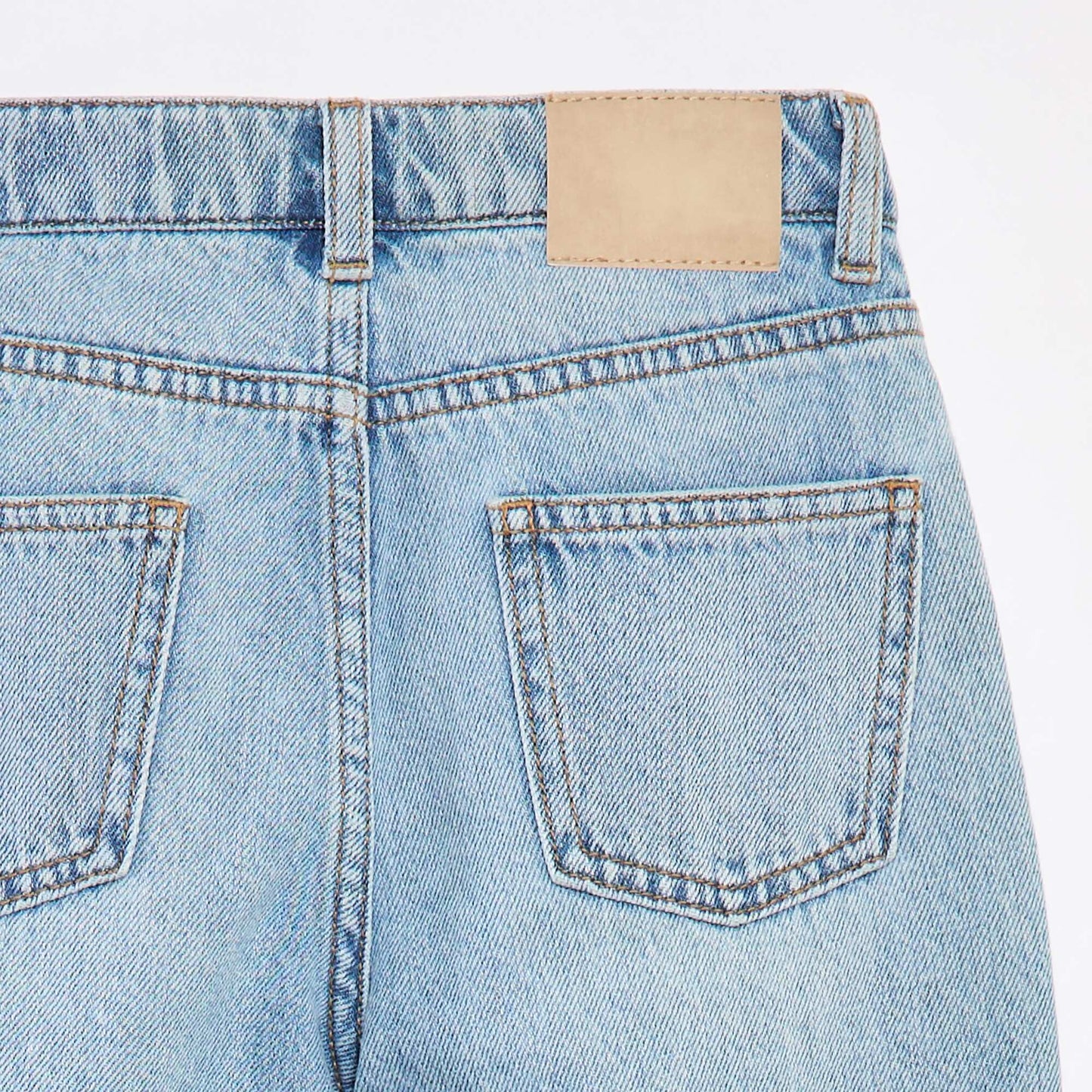 Destroyed denim trousers BLUE