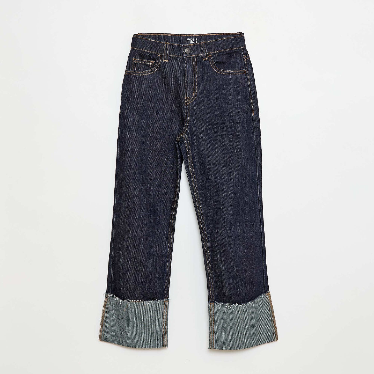 Destroyed denim trousers BLUE