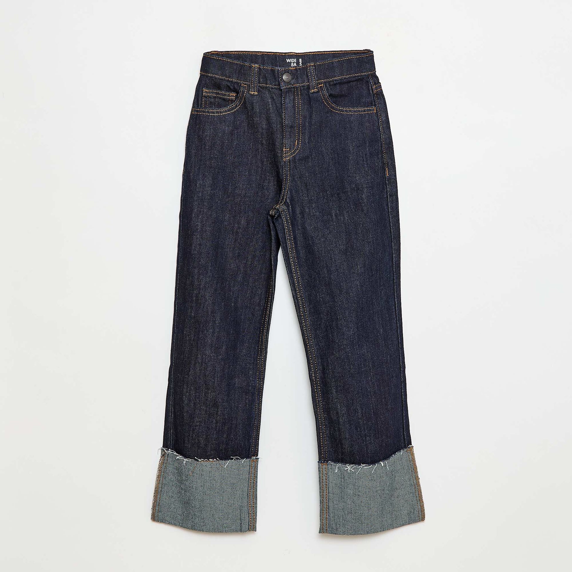Destroyed denim trousers BLUE