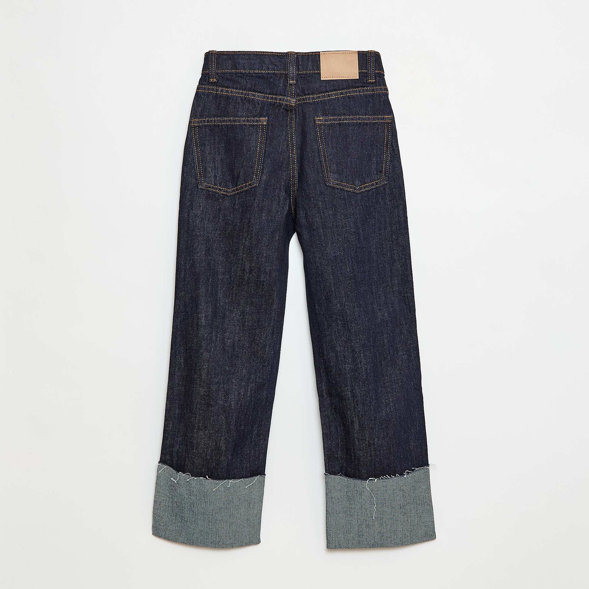 Destroyed denim trousers BLUE