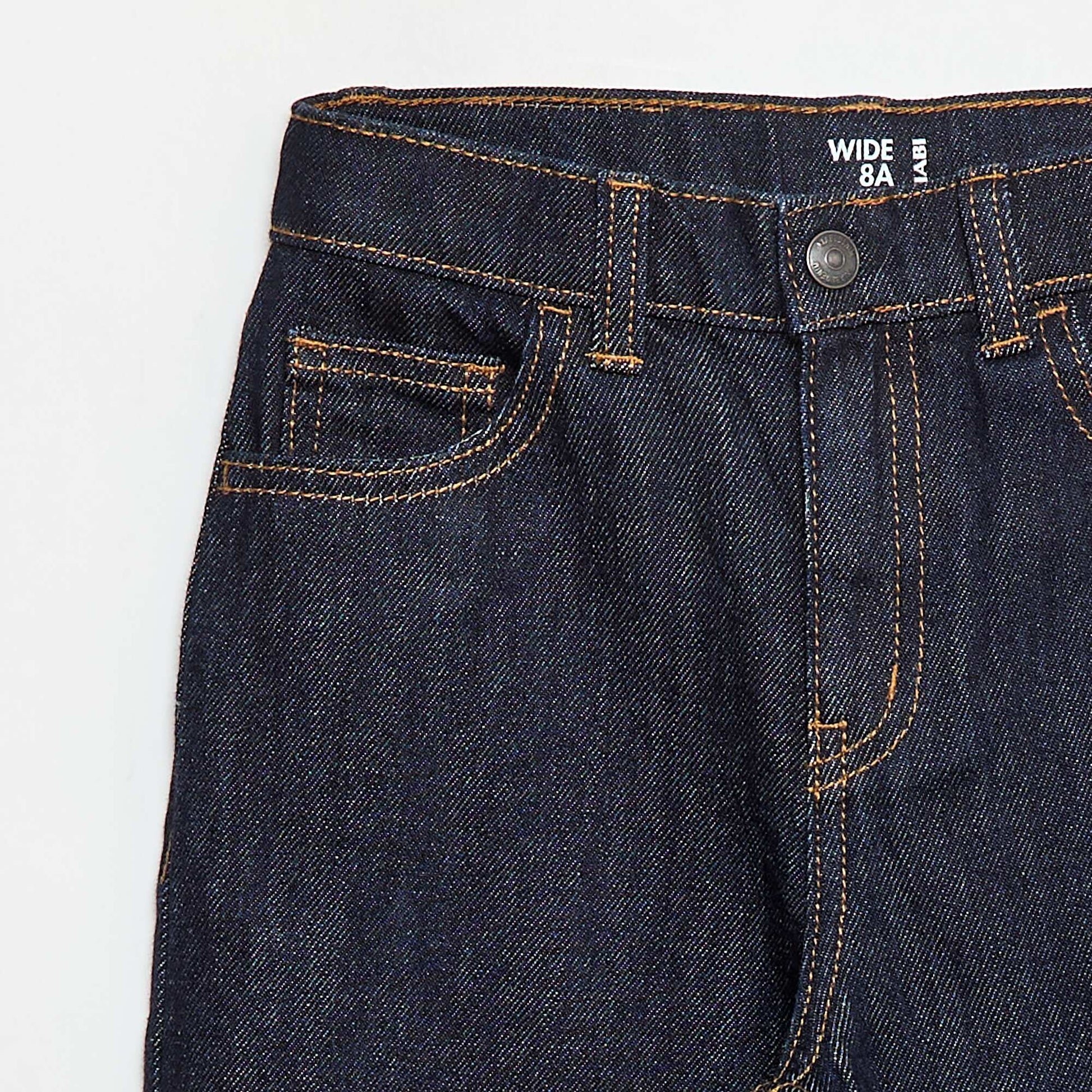 Destroyed denim trousers BLUE