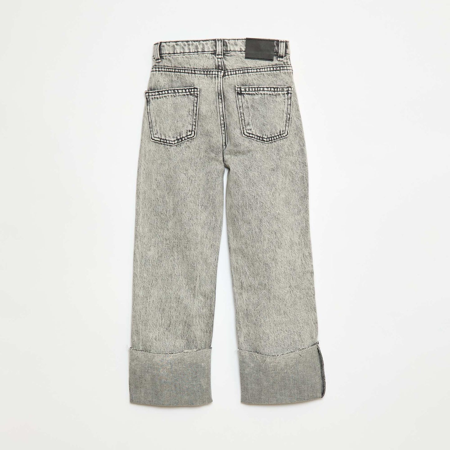 Destroyed denim trousers GREY