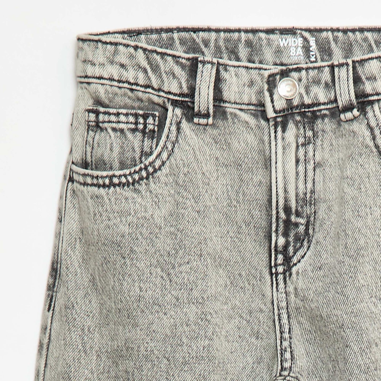 Destroyed denim trousers GREY