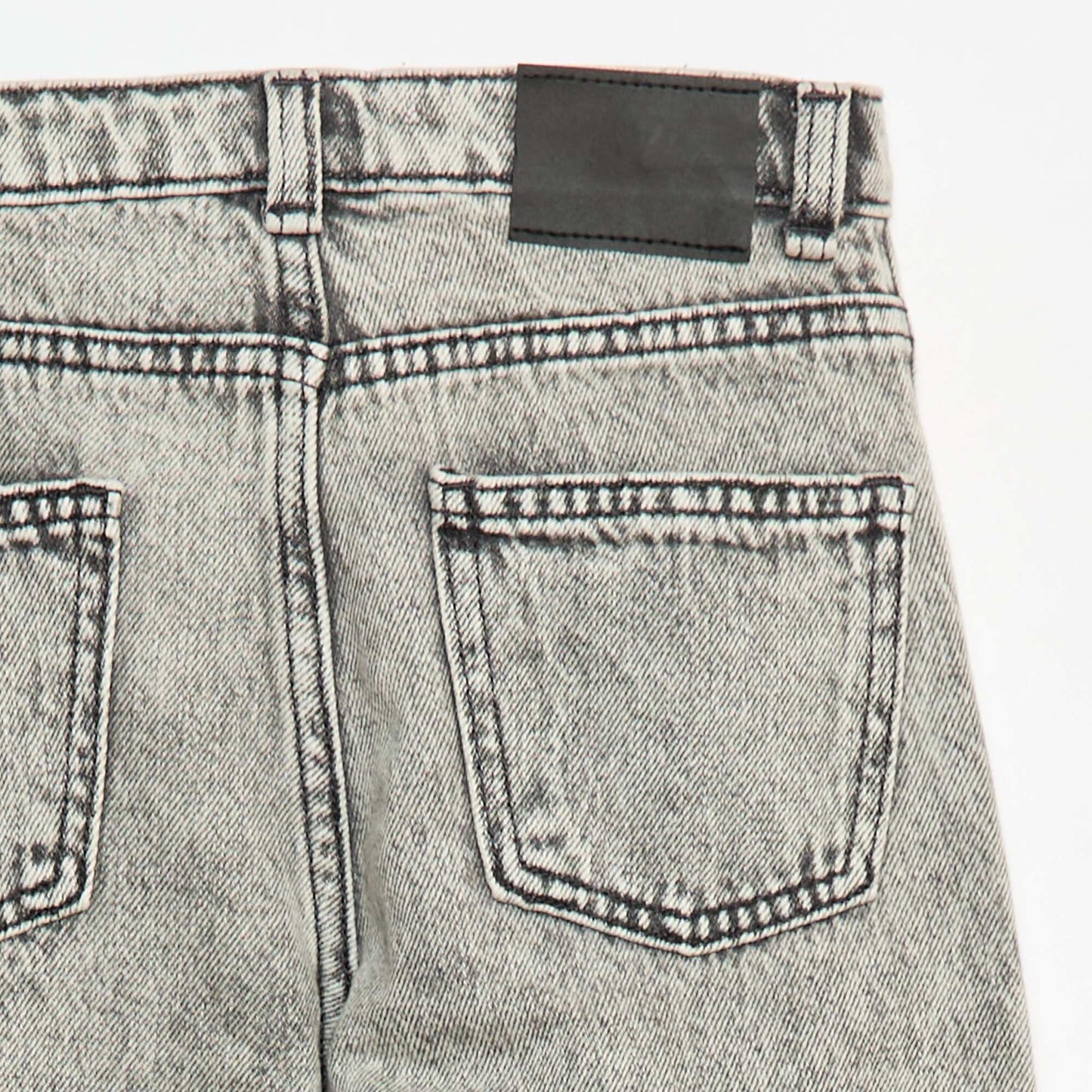 Destroyed denim trousers GREY