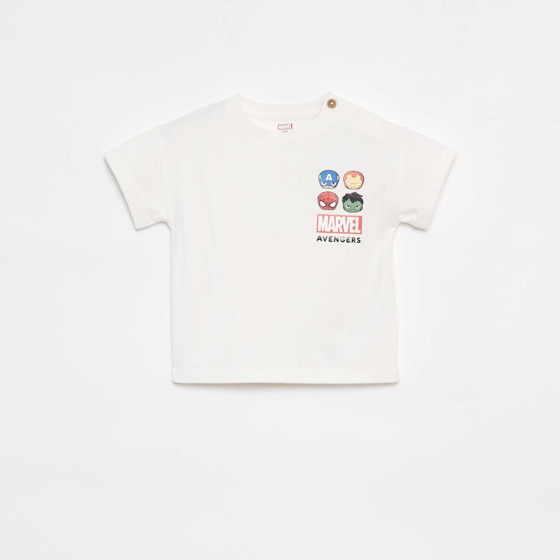 'Marvel' short-sleeved T-shirt WHITE