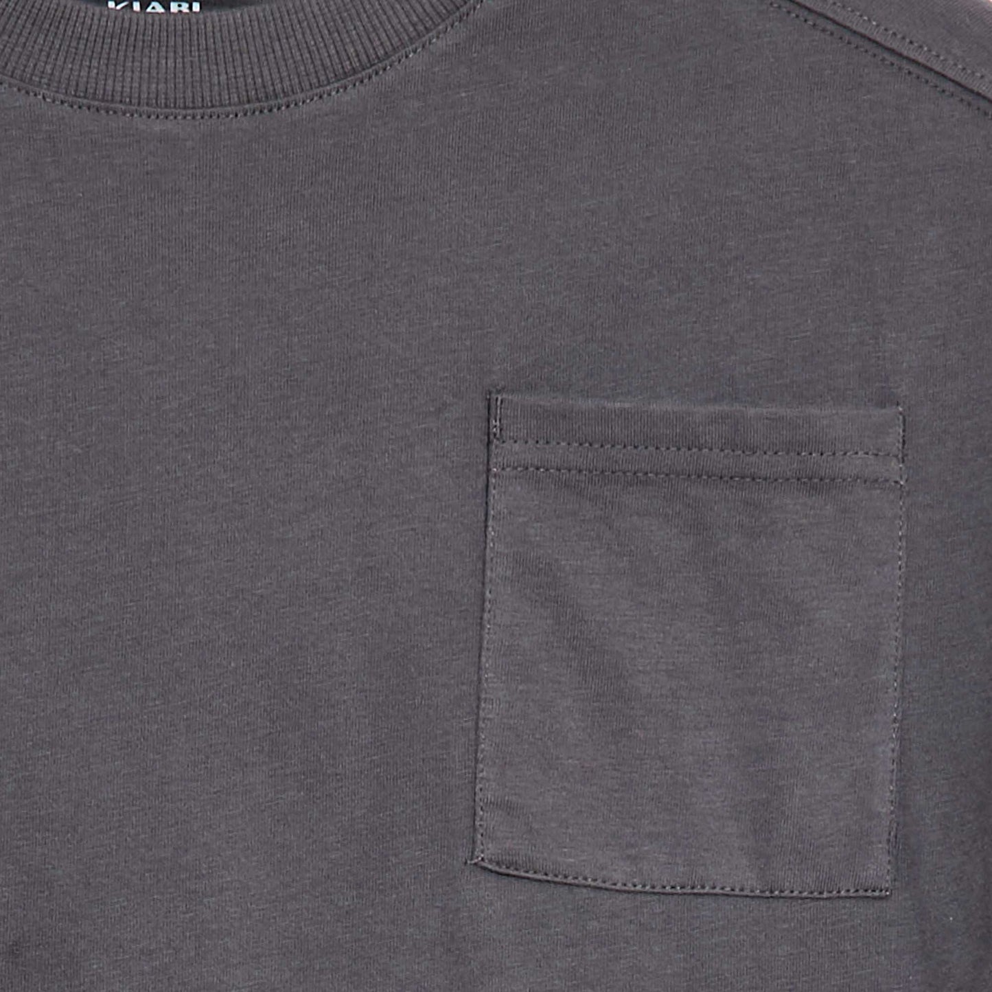 Plain loose-fit T-shirt GREY