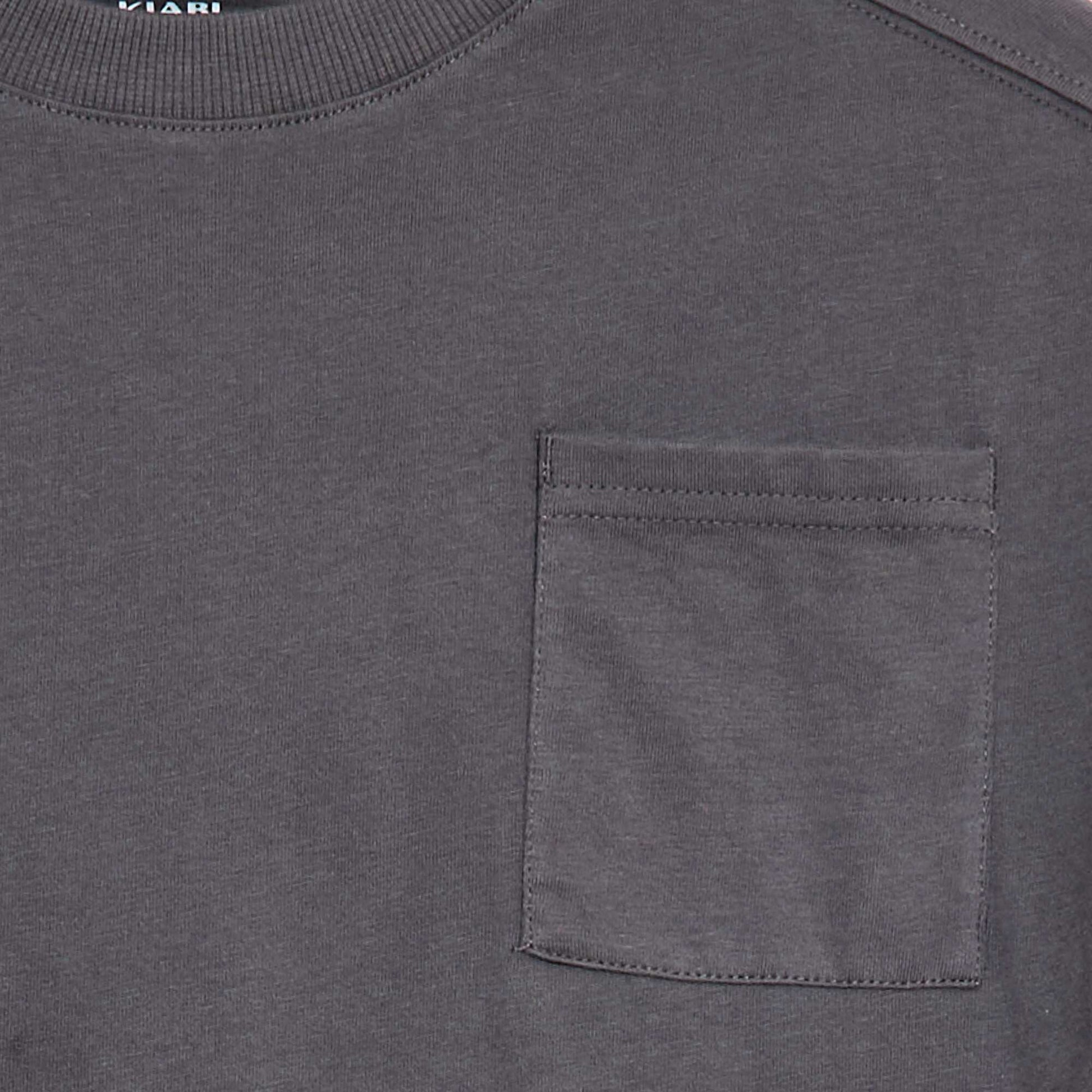 Plain loose-fit T-shirt GREY