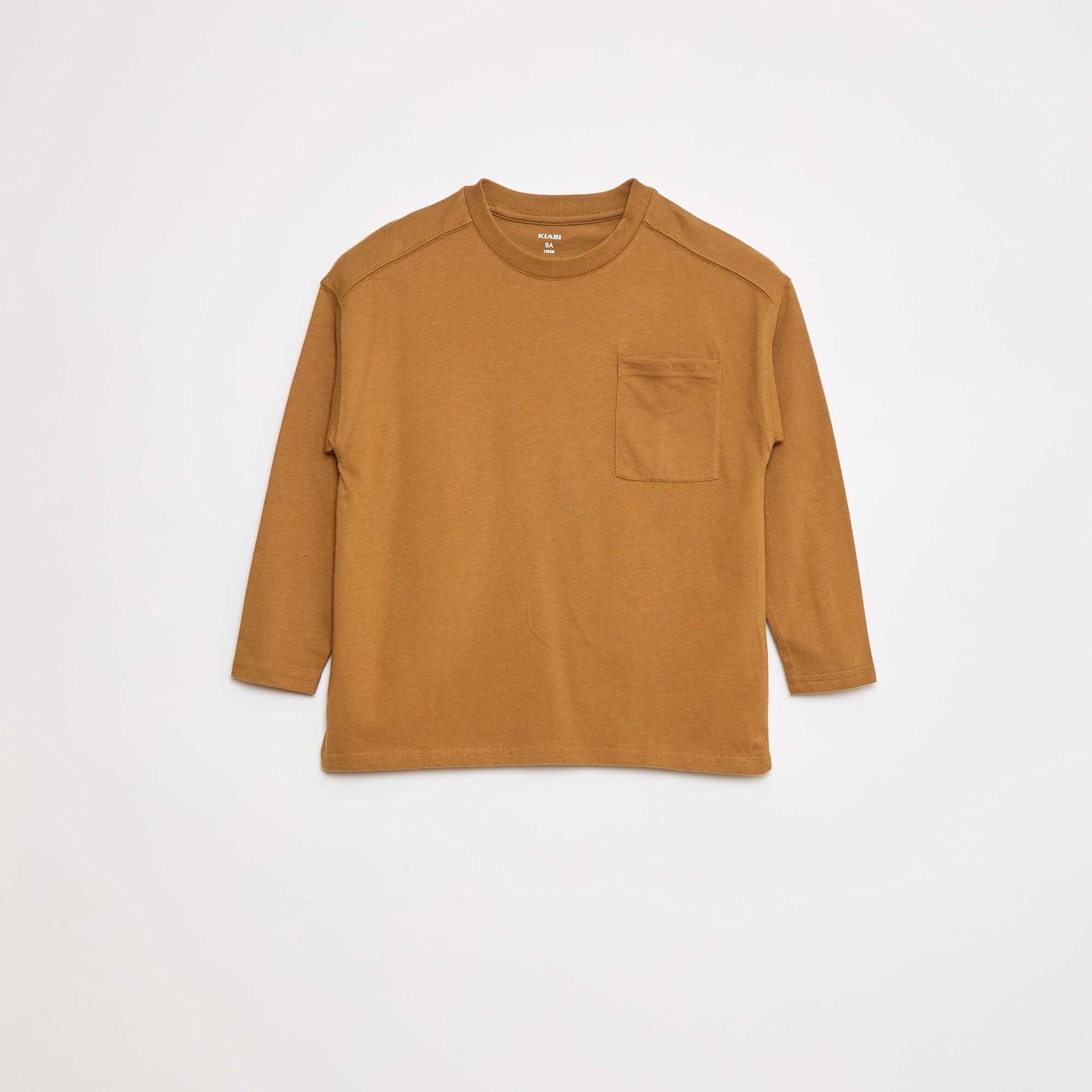Plain loose-fit T-shirt BEIGE