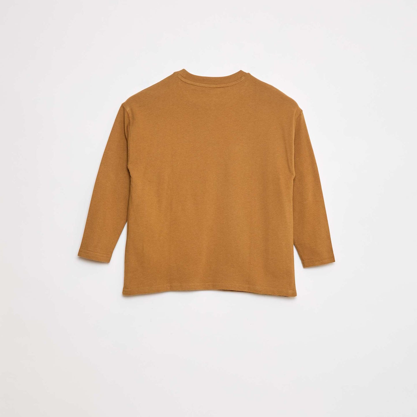 Plain loose-fit T-shirt BEIGE