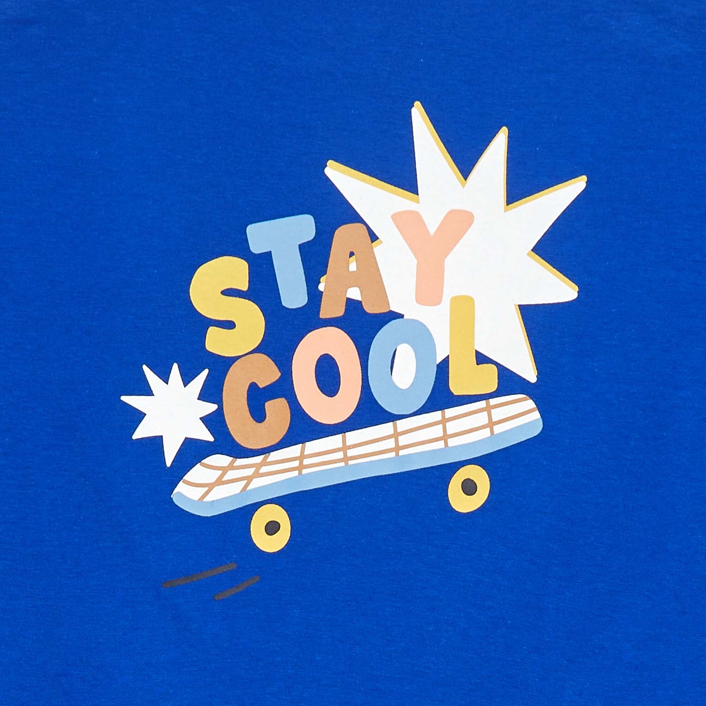 Loose-fit embellished T-shirt - Grafik Edition BLUE