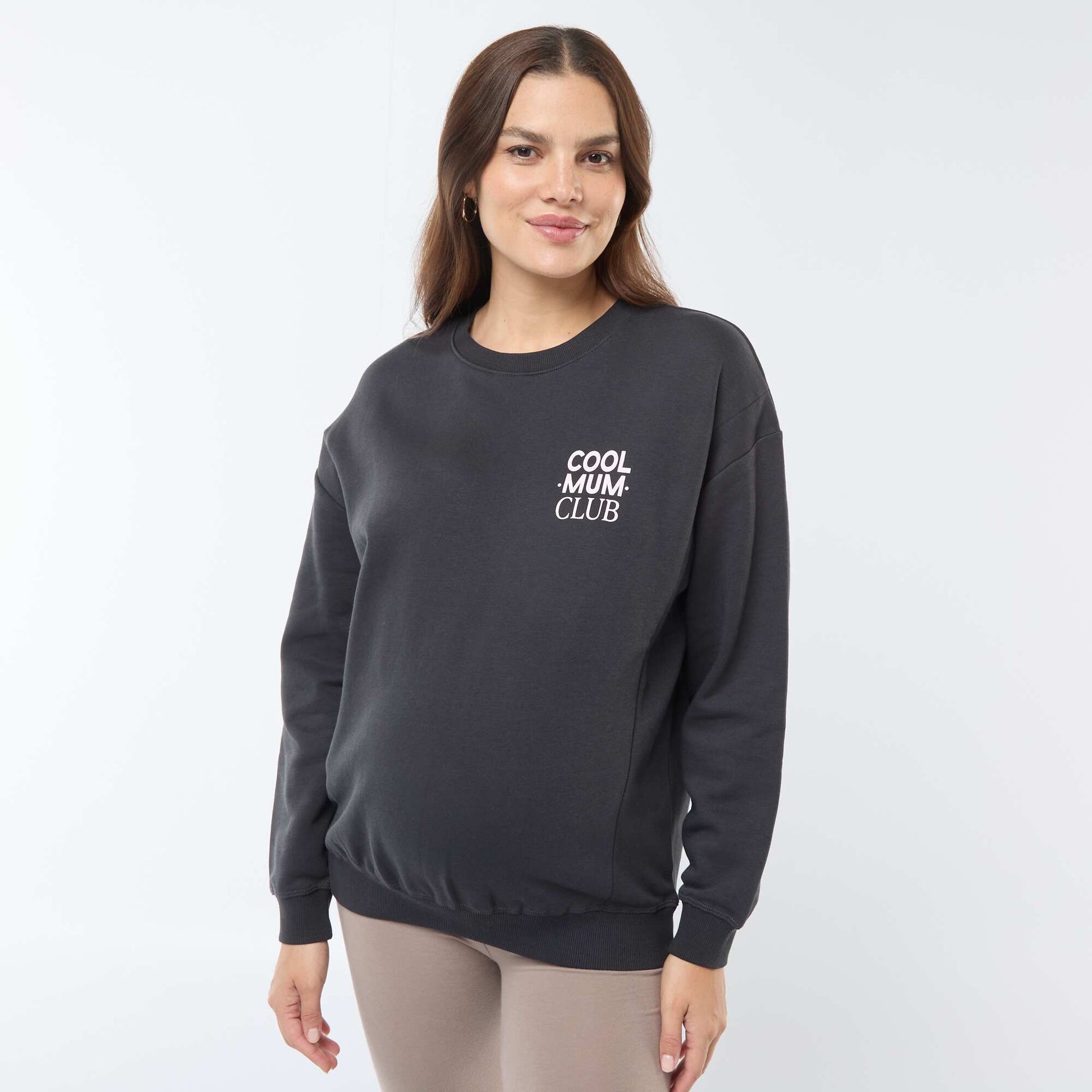 Nursing sweatshirt BLACK