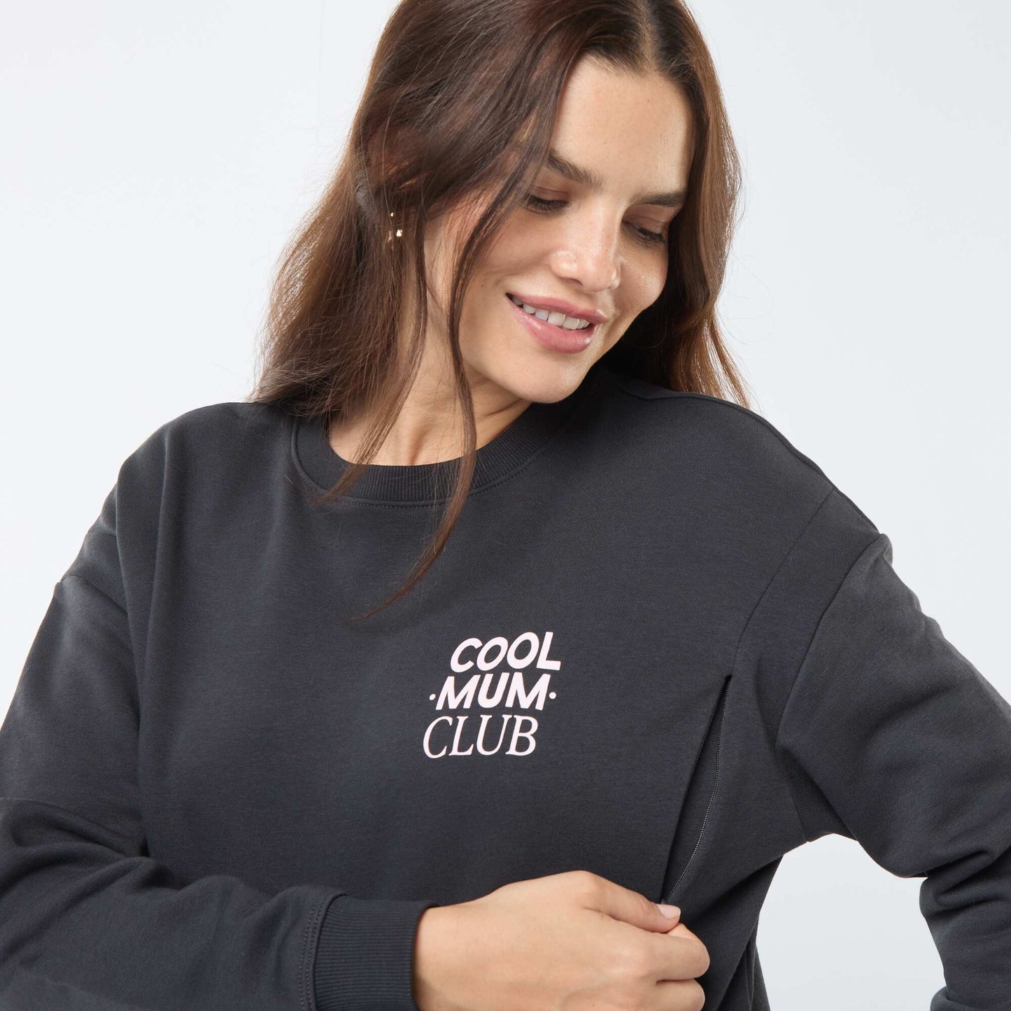 Nursing sweatshirt BLACK