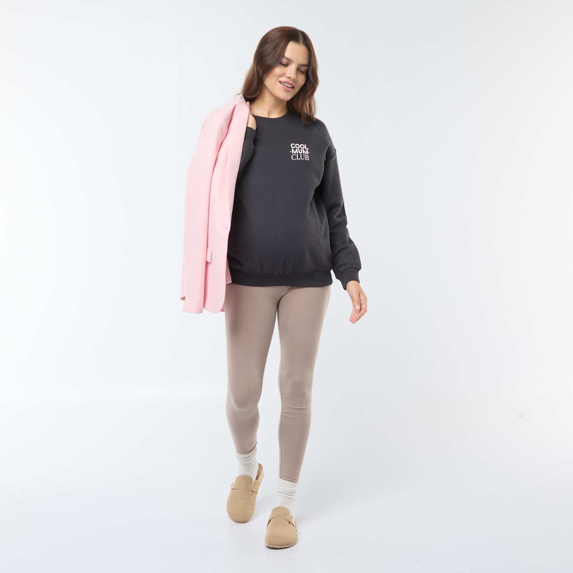 Nursing sweatshirt BLACK