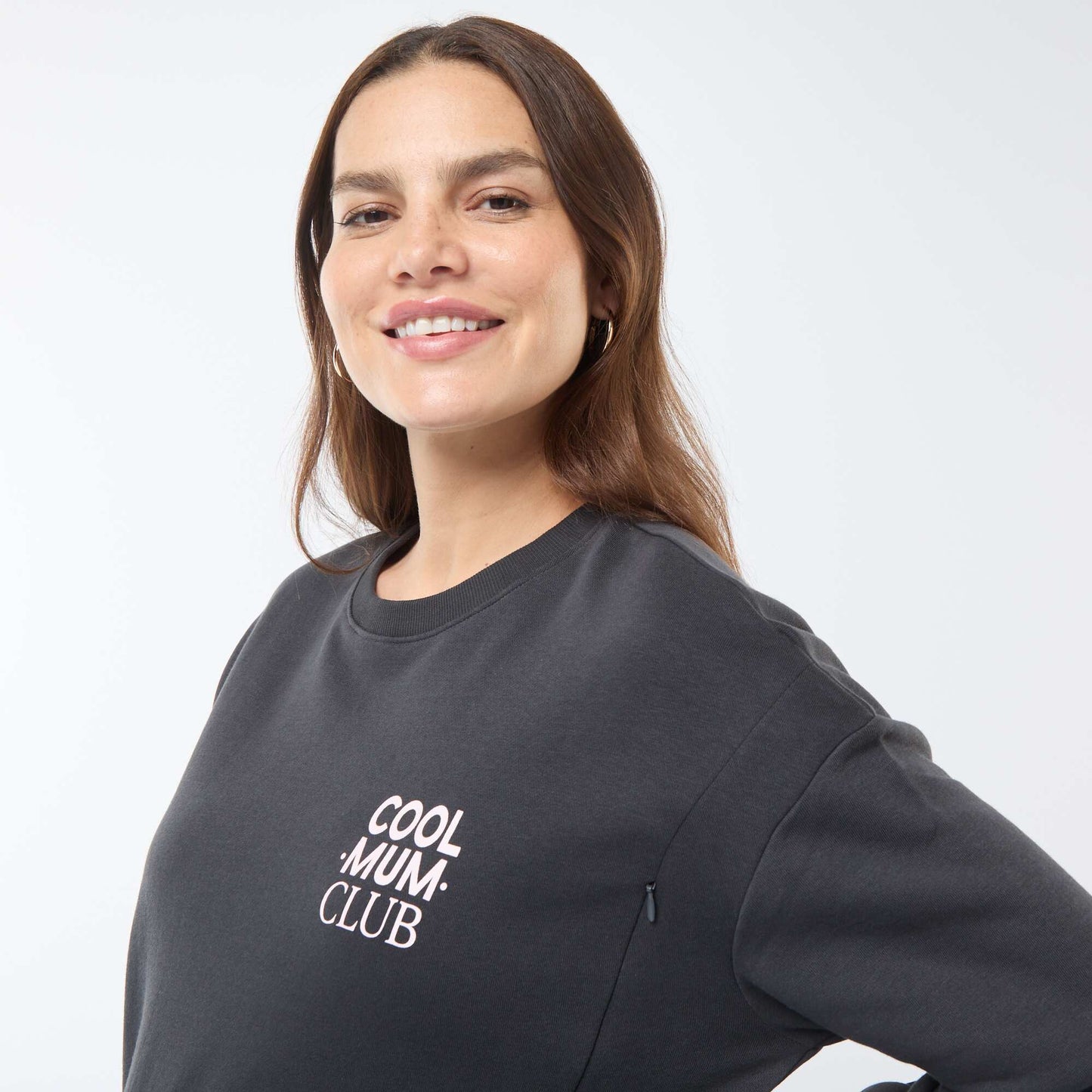 Nursing sweatshirt BLACK