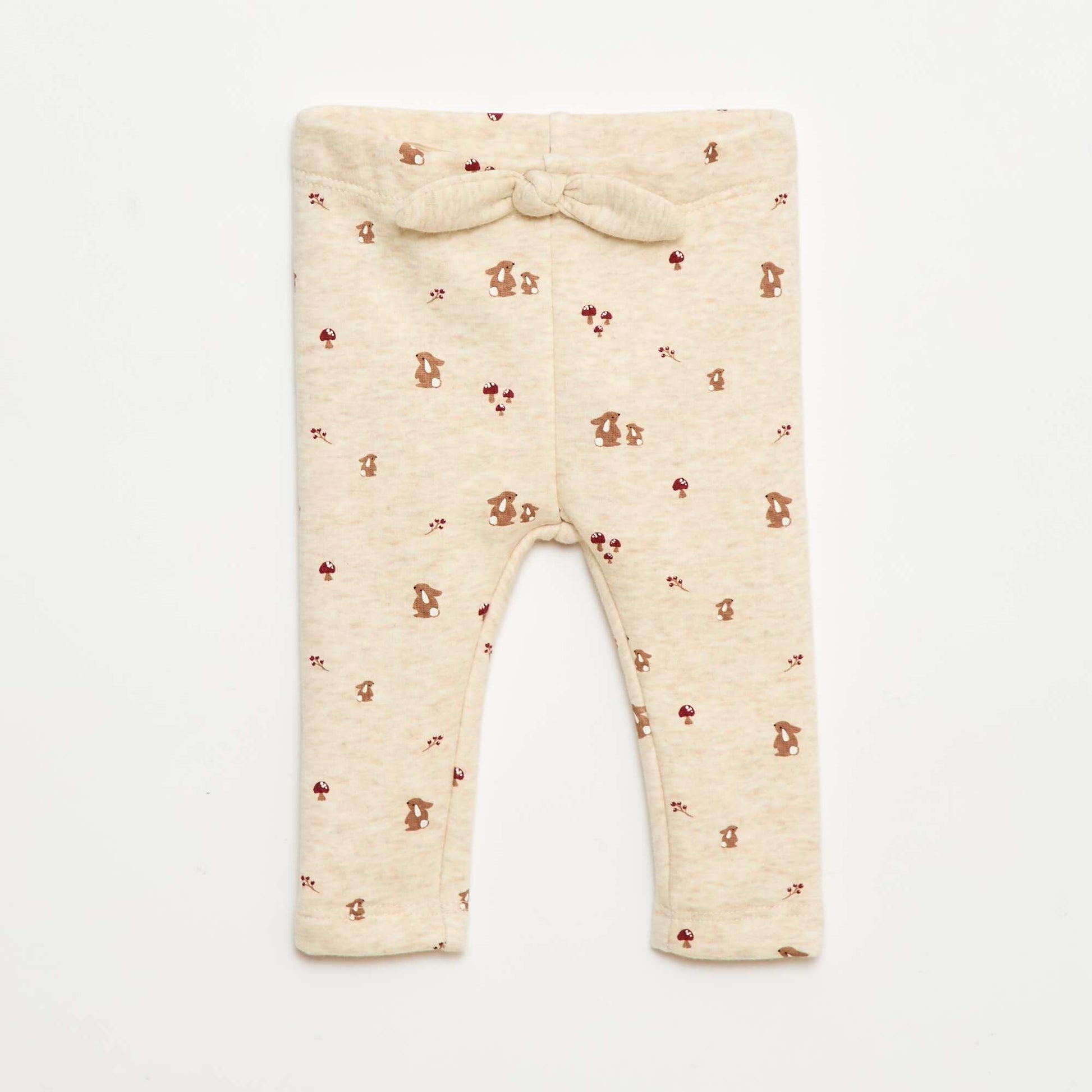 بنطال ضيق مبطن بالصوف مع فيونكة بيج