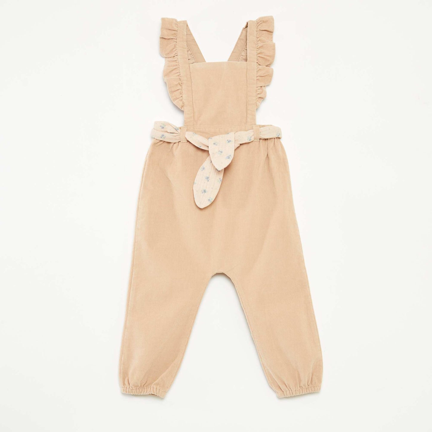 Corduroy dungarees BEIGE