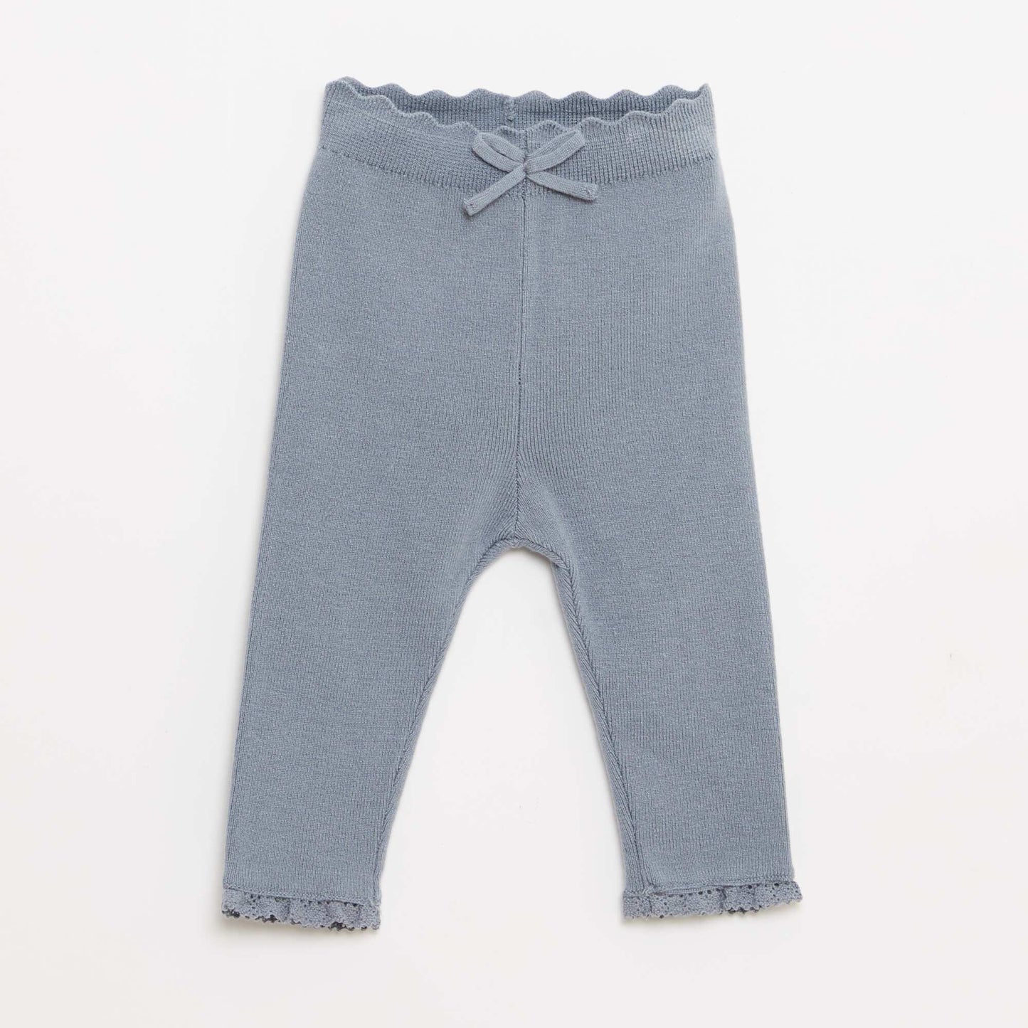 Compact knit leggings BLUE